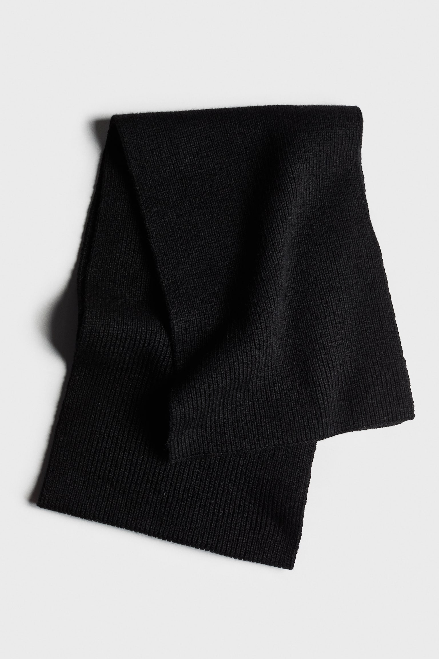Knit Scarf - Black - 2
