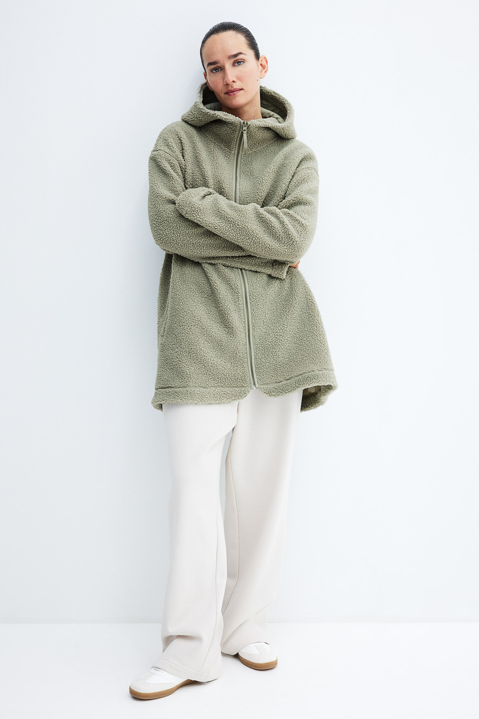 MAMA Before & After Teddy jacket - Light khaki green/Light beige - 7