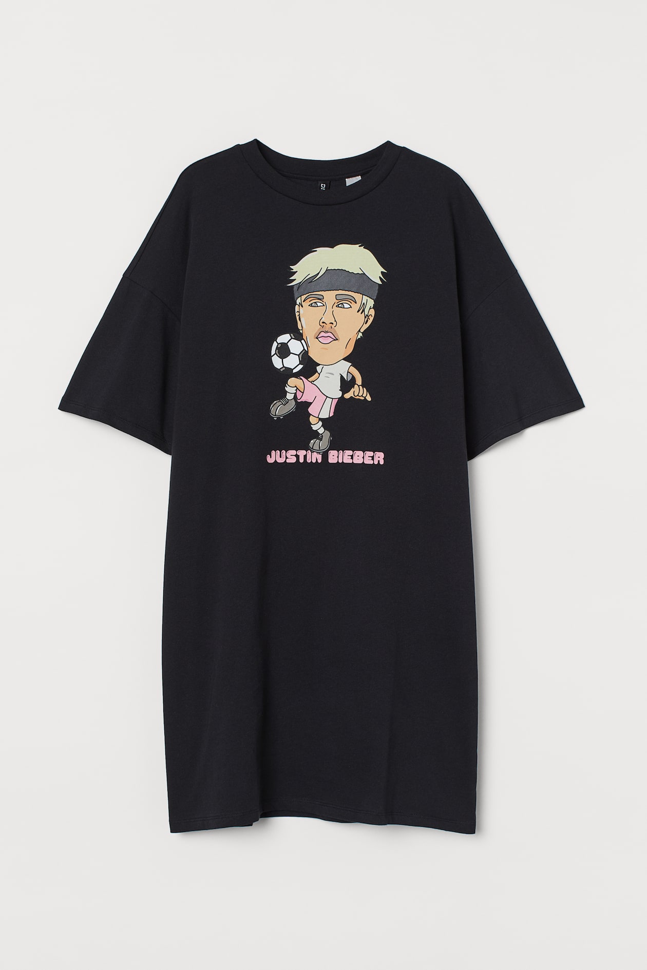 H&m Marca De Ropa Justin Bieber Vestido Camiseta Con Estampado