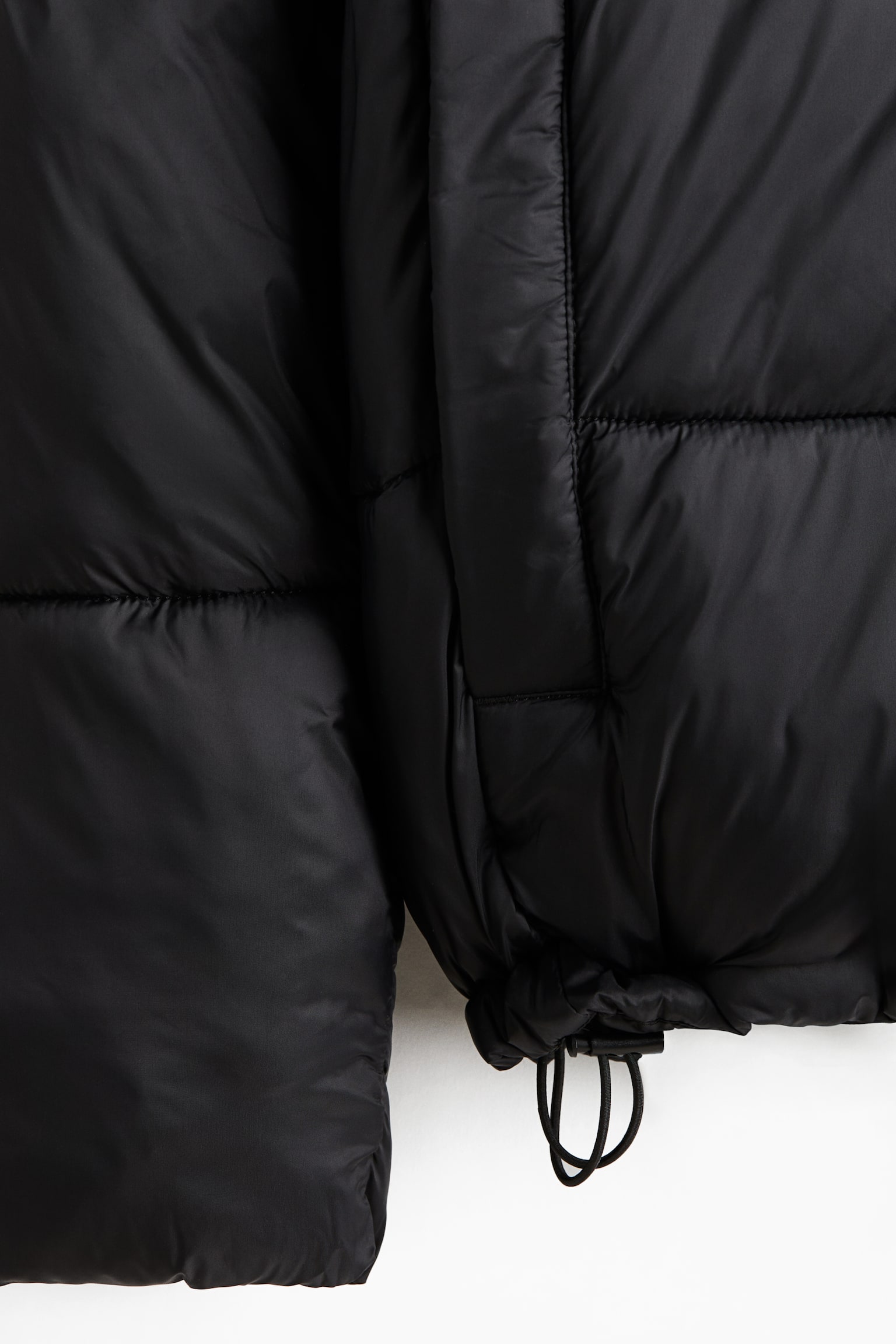 Water-repellent puffer jacket - Black - 4