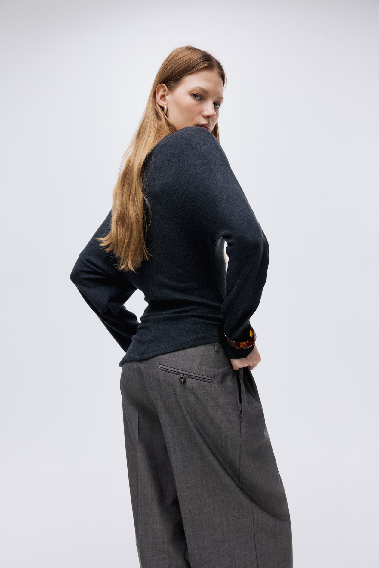 Asymmetric Jersey Top - image 4