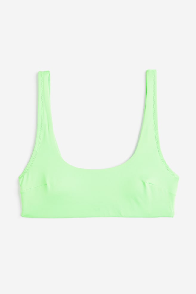 Padded bikini top - Neon green - 2