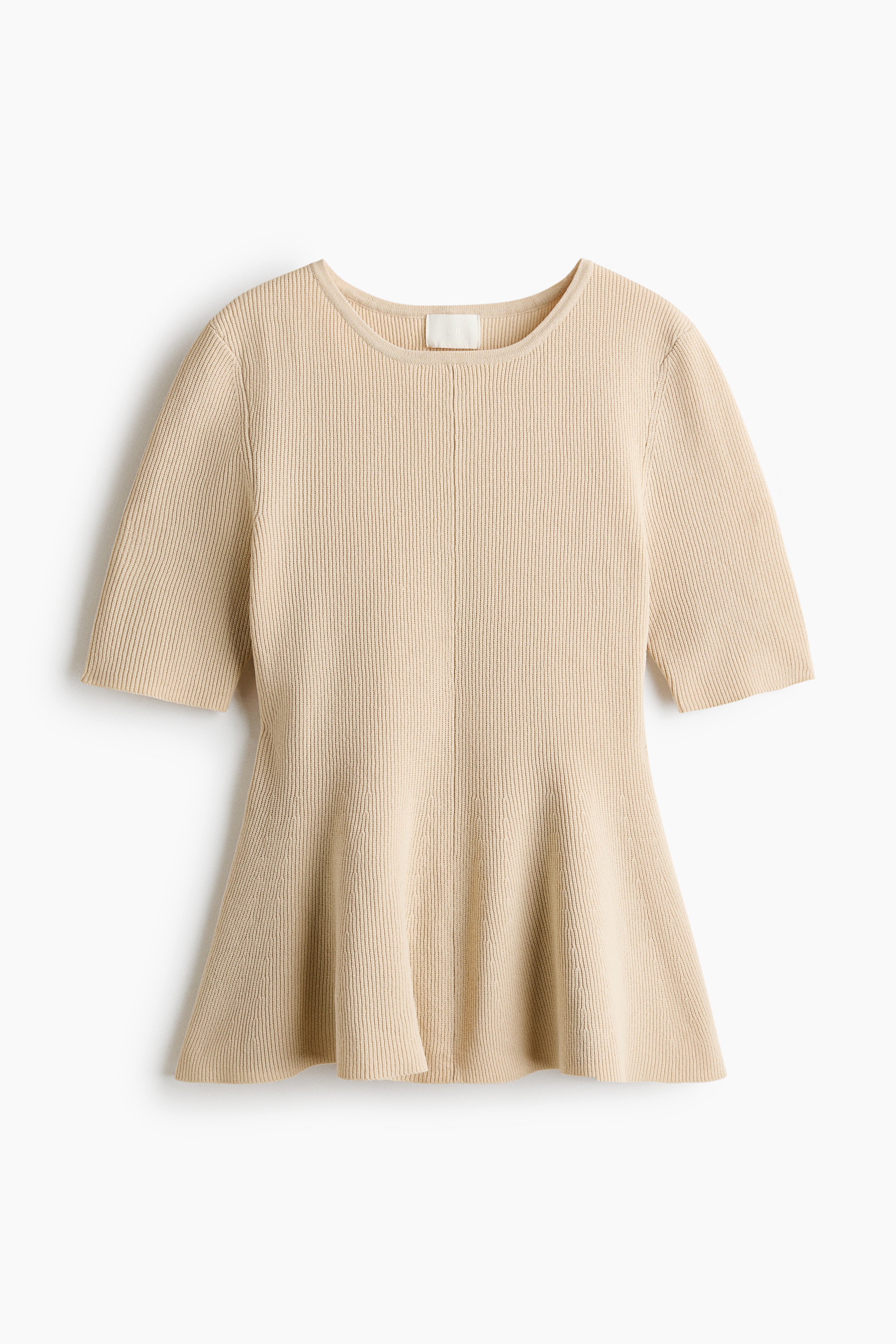 Áo peplum dệt kim