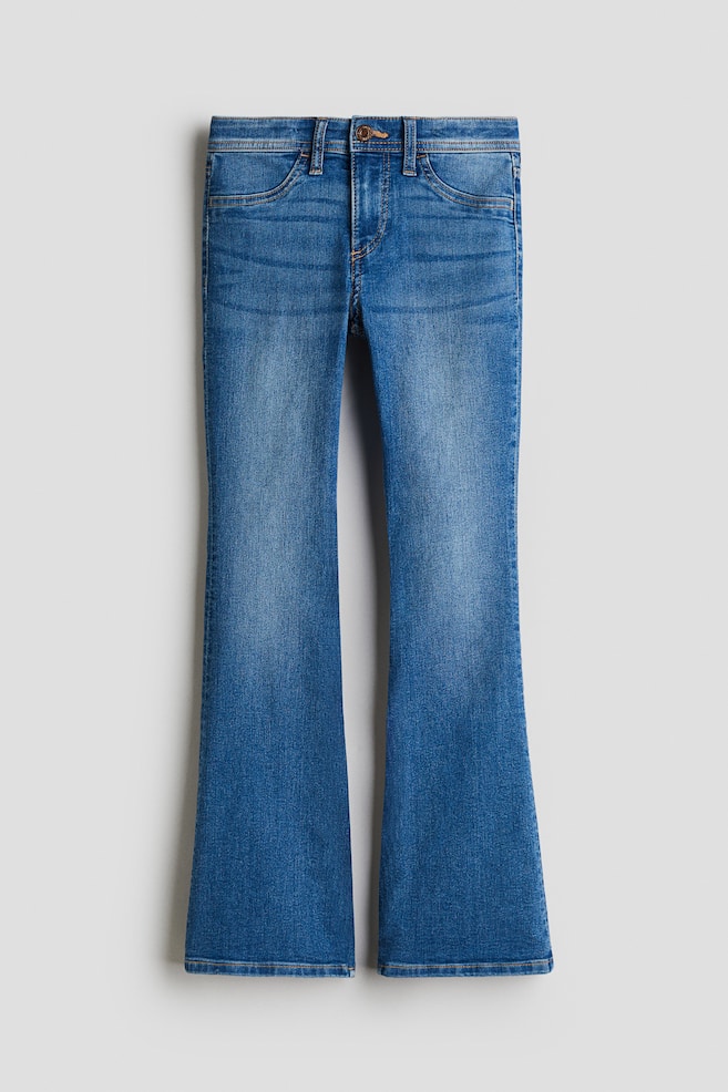 Flared Leg Low Jeans - Denim blue/Denim blue/Denim grey - 1