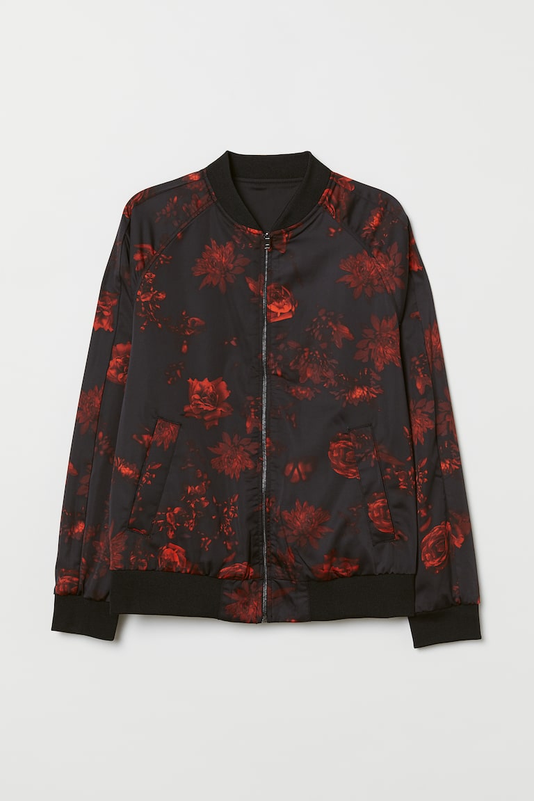 Reversible bomber jacket