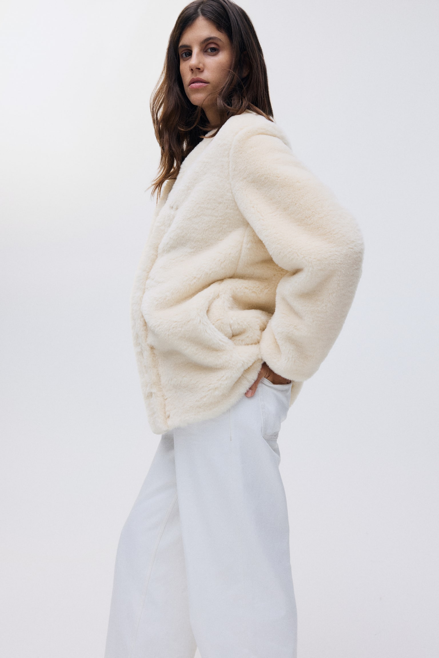 MAMA Before & After Babywearing jacket - Κρεμ/Σκούρο καφέ - 3