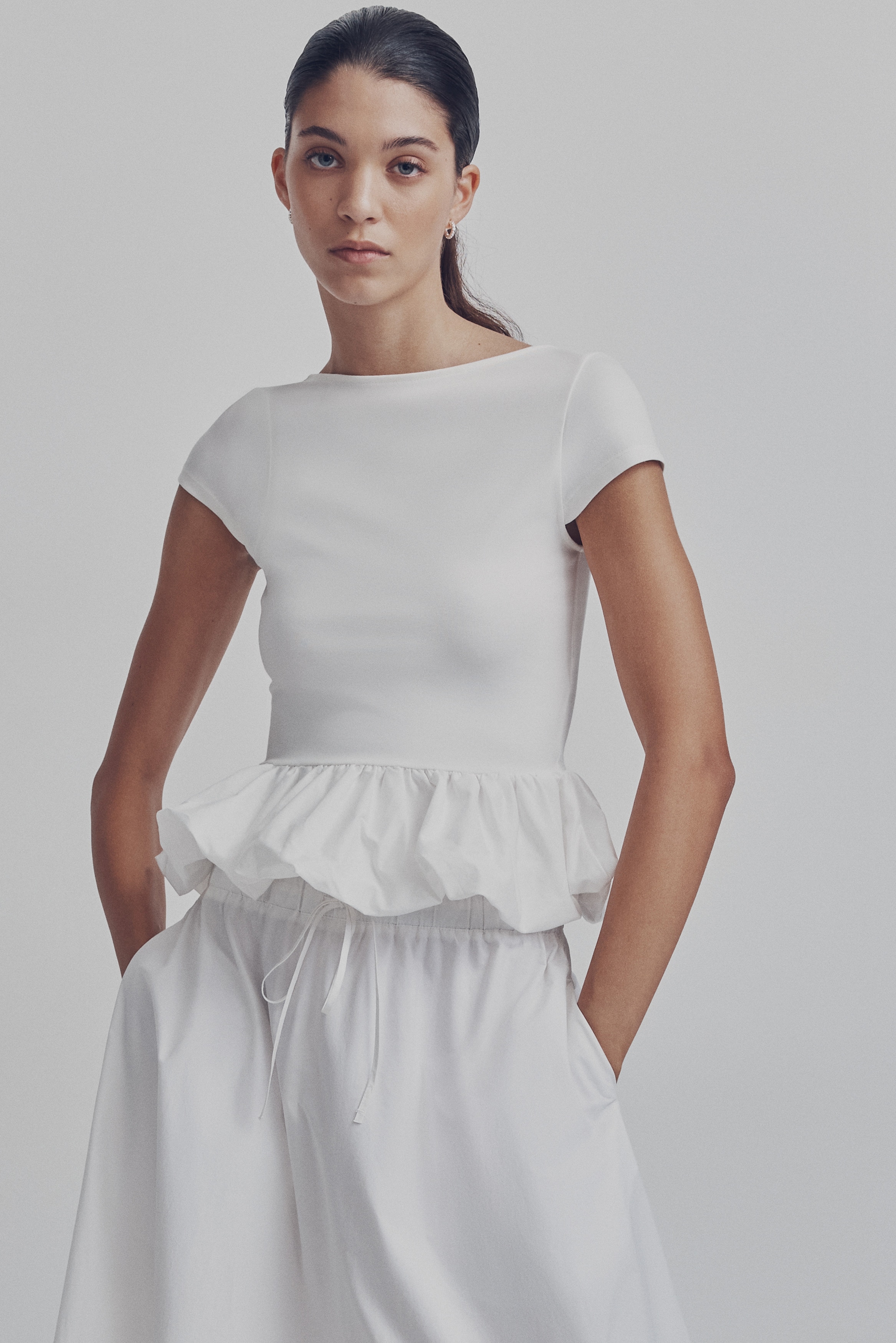 Ponte di Roma bubble-hem top