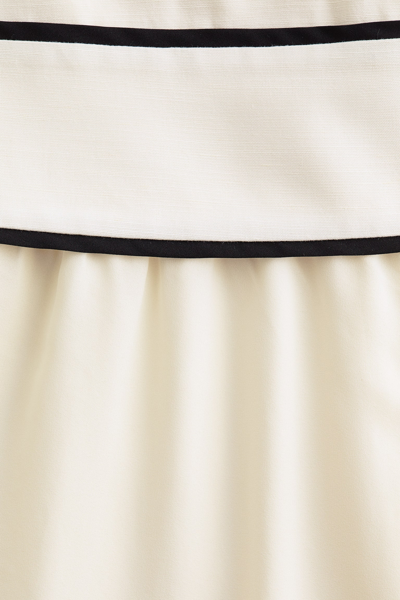 Layered-look dress - Cream/Black - 6