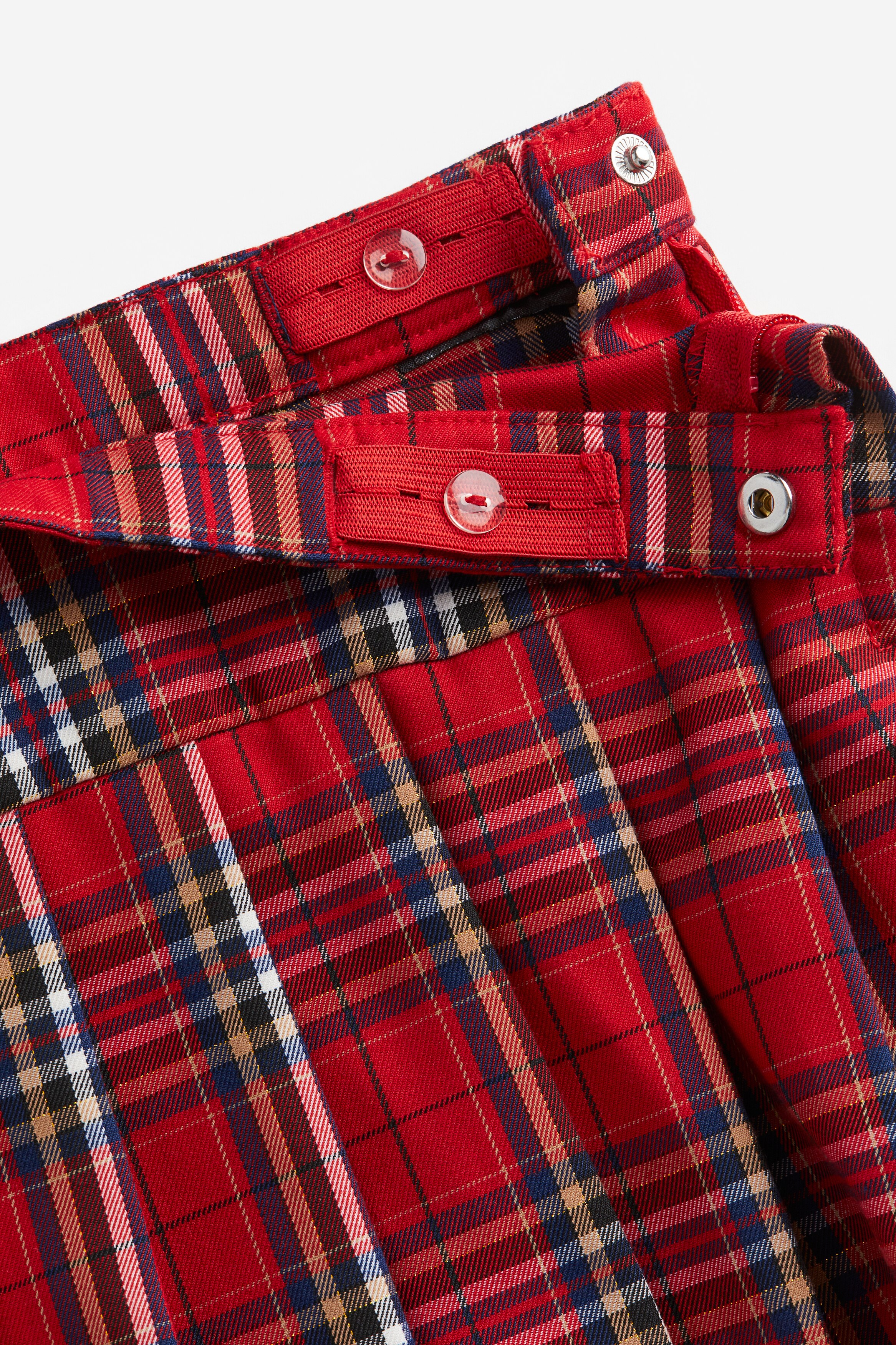 Twill Skirt - Red/plaid - Kids | H&M US