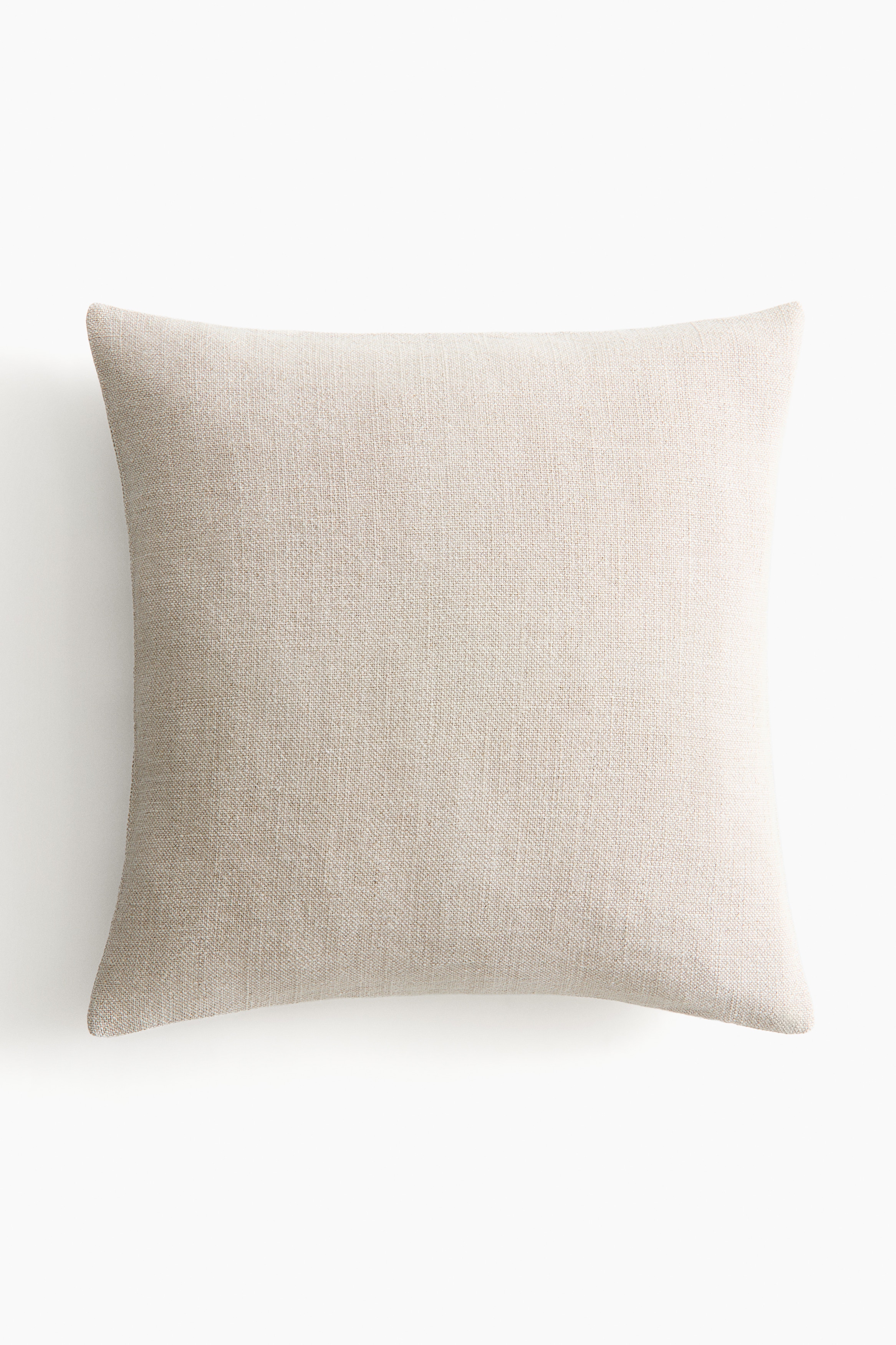 Housse de coussin en lin mélangé - Beige ancien clair/Écru
