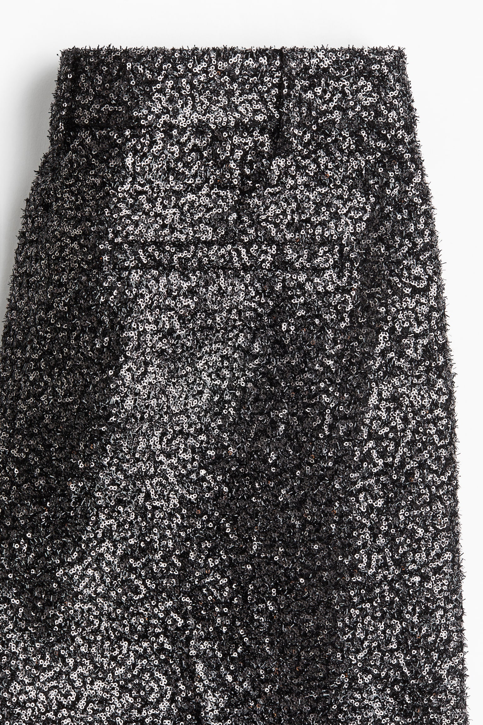 Straight embellished trousers - Black/Sequins/Black/Rhinestones - 4