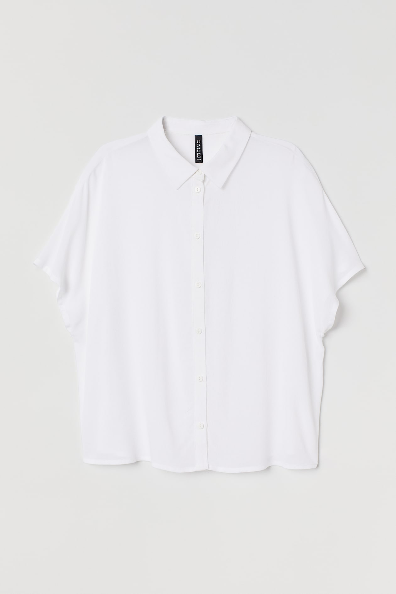 Blouse - Short sleeve - White - Ladies | H&M US