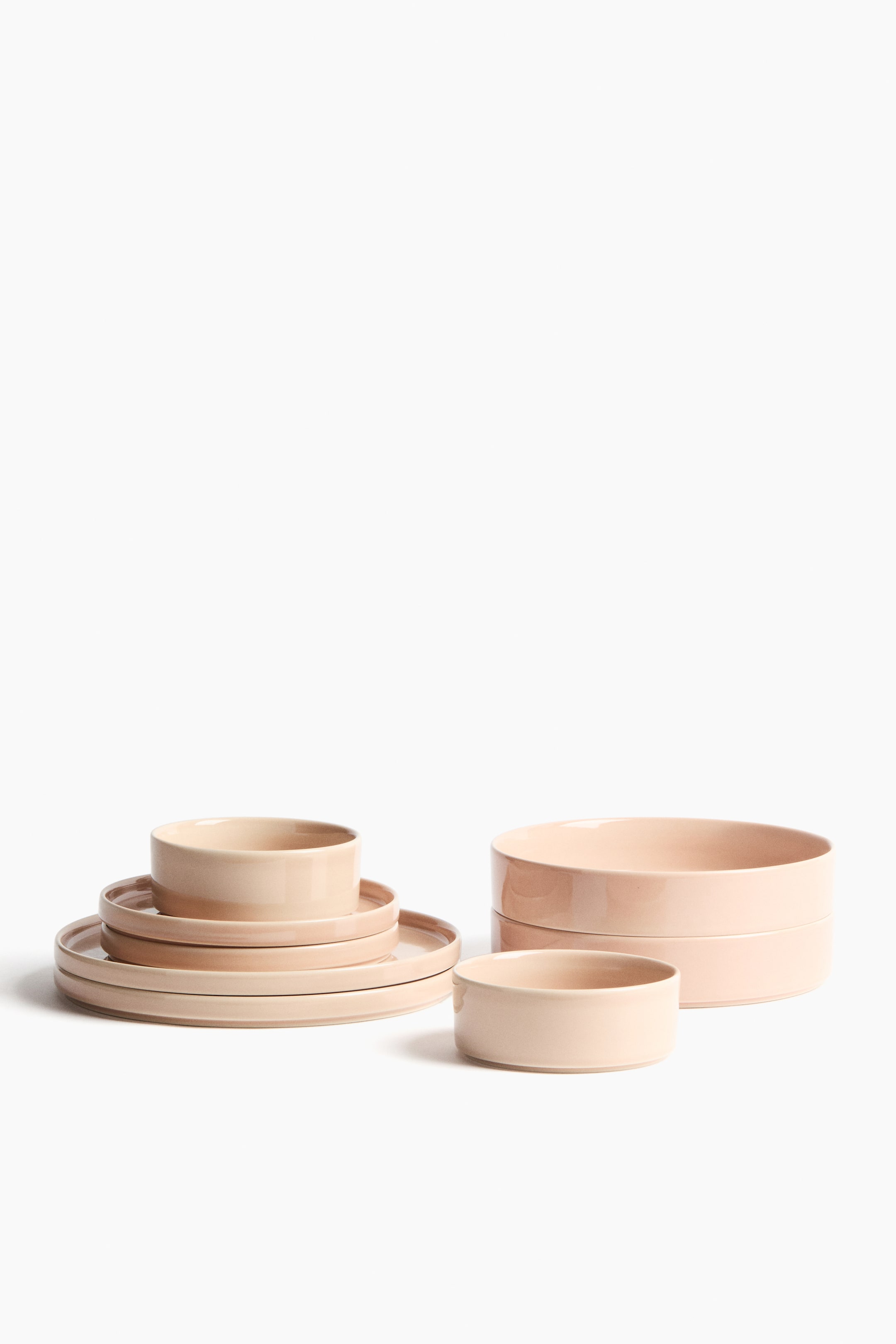 View larger image: 2-pack stoneware mid plates - Light pink - Home All | H&M GB 2