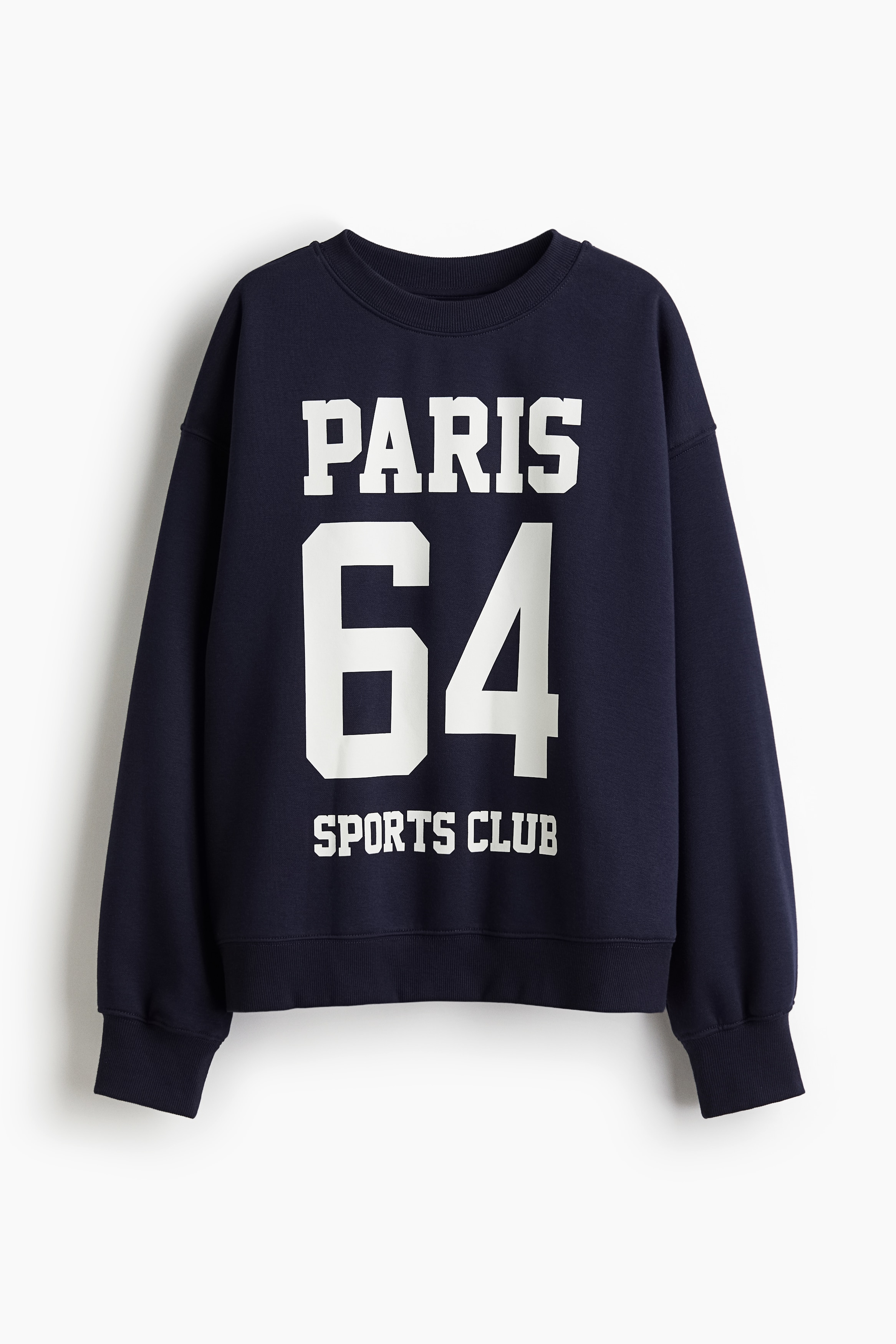 Sweater met tekstmotief - Marineblauw/Paris/Donkergrijs/Brunch/Oranje/Paris/Lichtgrijs gemêleerd/NYC/Lichtgrijs/Athletics/Lichtturkoois/Art collective/Roomwit/Le club/Roestrood/Paris/Lichtblauw/New York/Roomwit/Vermont