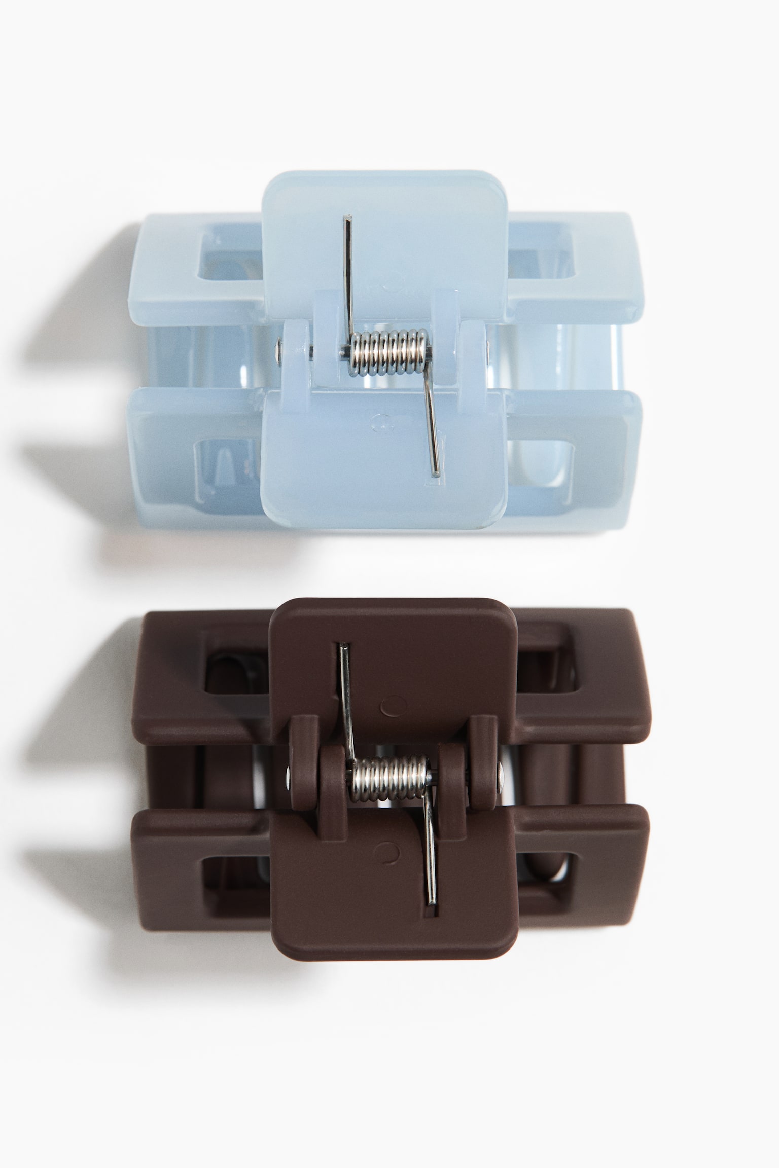 2-pack hair claws - Dark brown/Light blue - 2