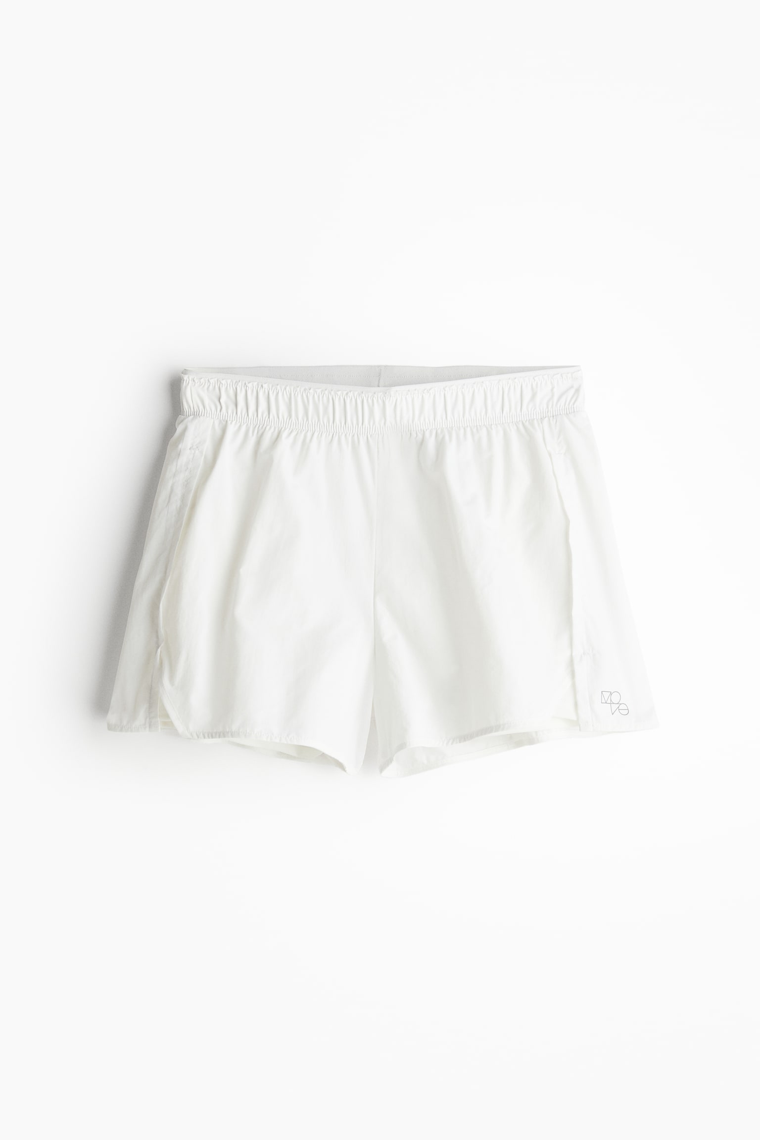 Running Shorts In DryMove™ - White/Black/Orange - 2