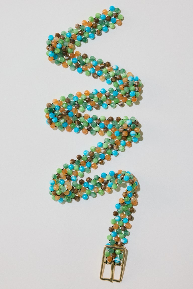H&M belly belt rhinestones xs mint Women main image 4