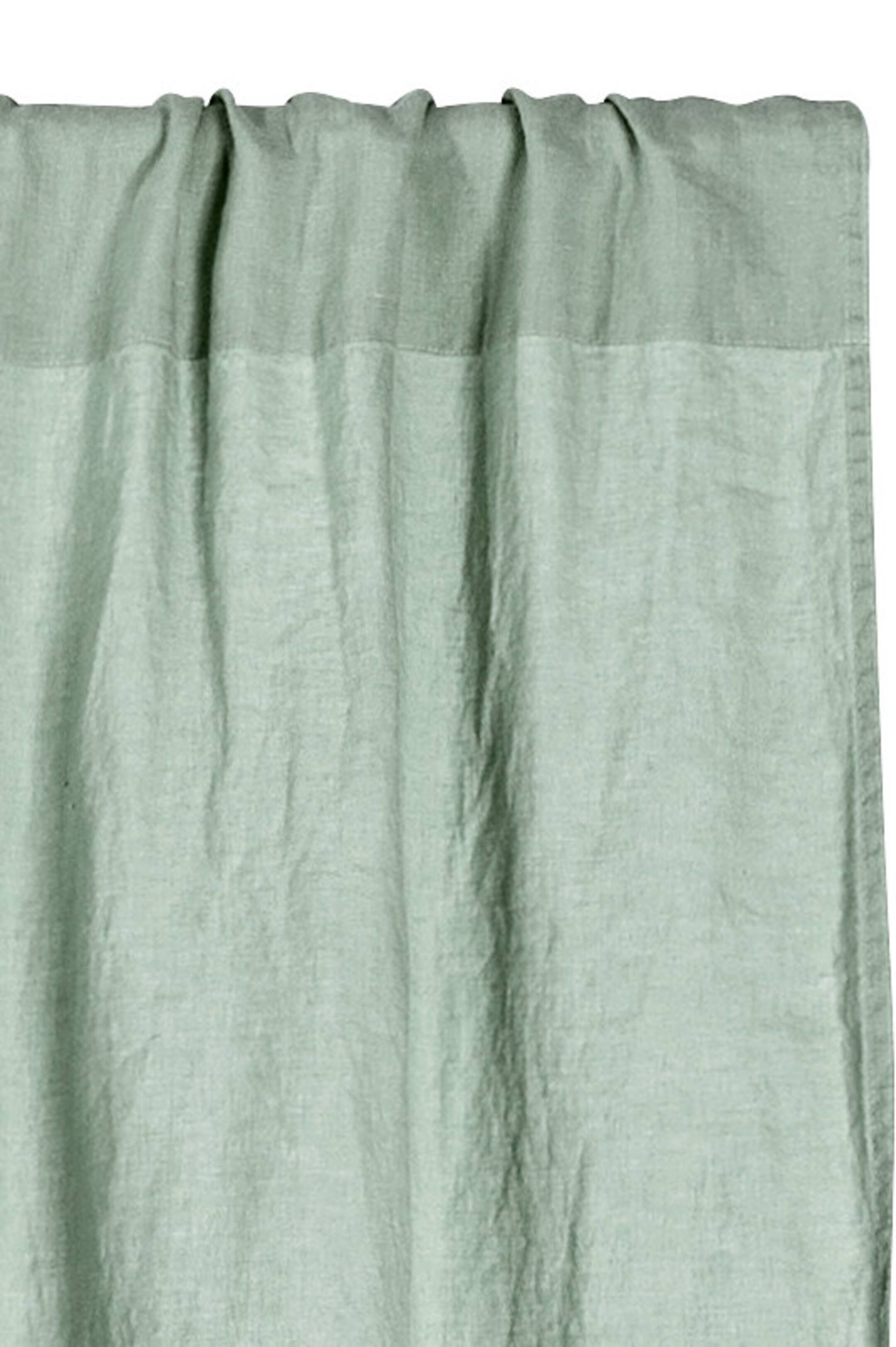 Agrandir l'image: Rideau en lin lavé - Vert ancien - Home All | H&M FR 1