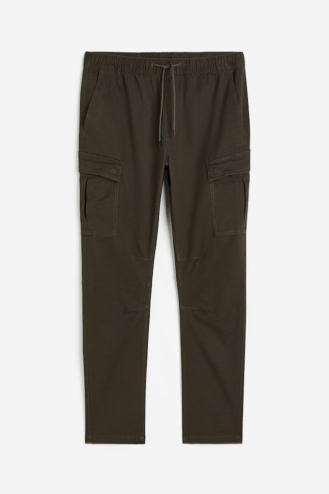 Skinny Fit Cargo trousers - Dark khaki green/Black/Dark grey - 2