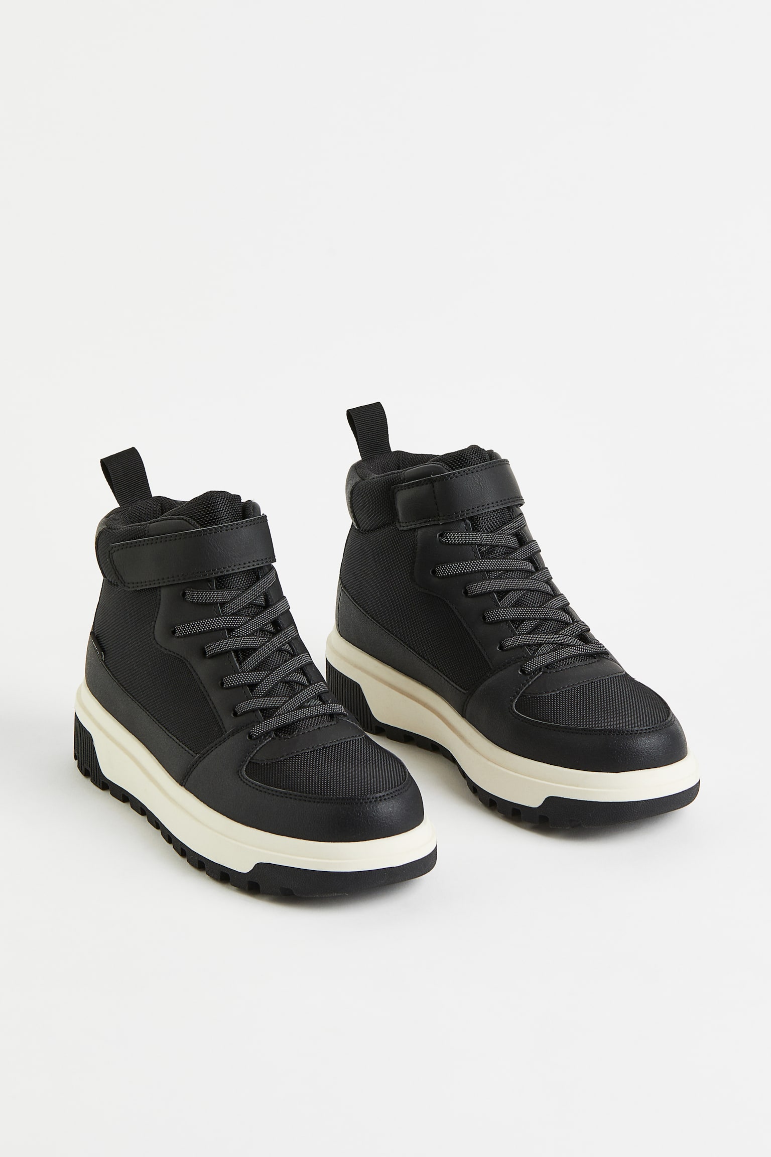 Waterproof Hi Top Sneakers - Black - 3