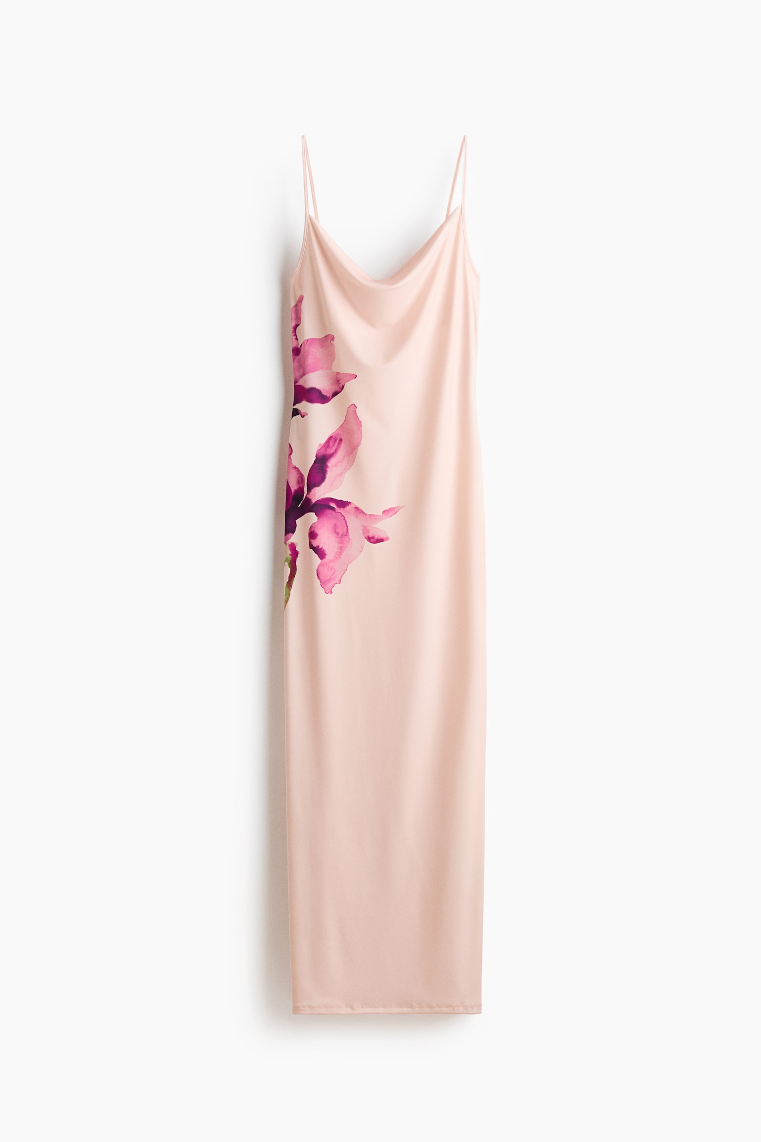 Cowl-Neck Slip Dress - Light pink - 1