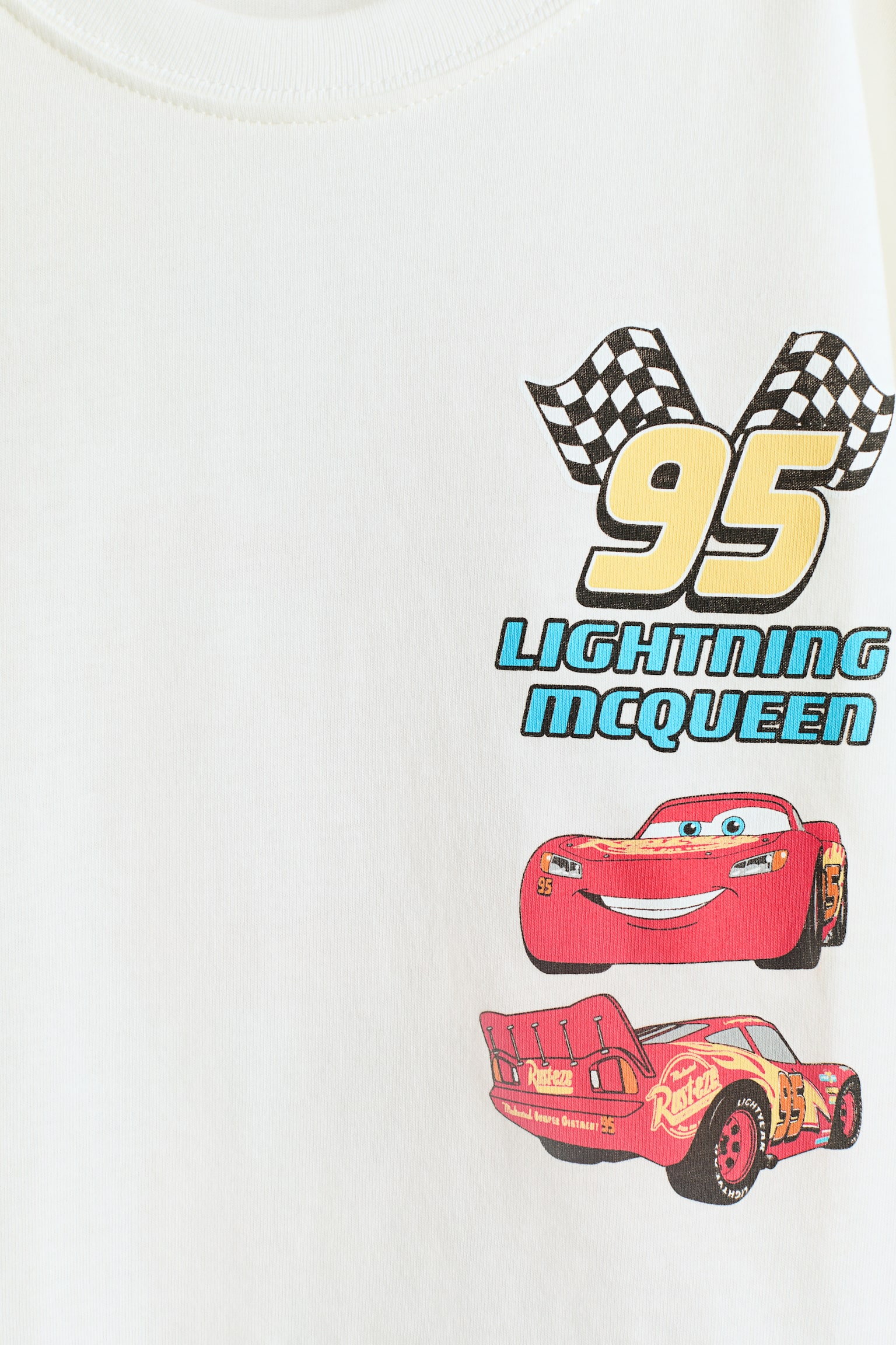 T-shirt imprimé avec manches longues - Blanc/Cars - 3