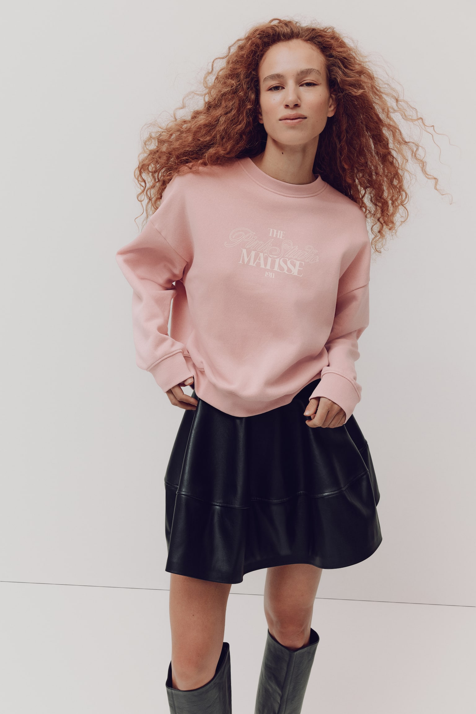 Oversized print-motif sweatshirt - Pink/Matisse/Blue/Monet/Light beige/Cezanne - 6