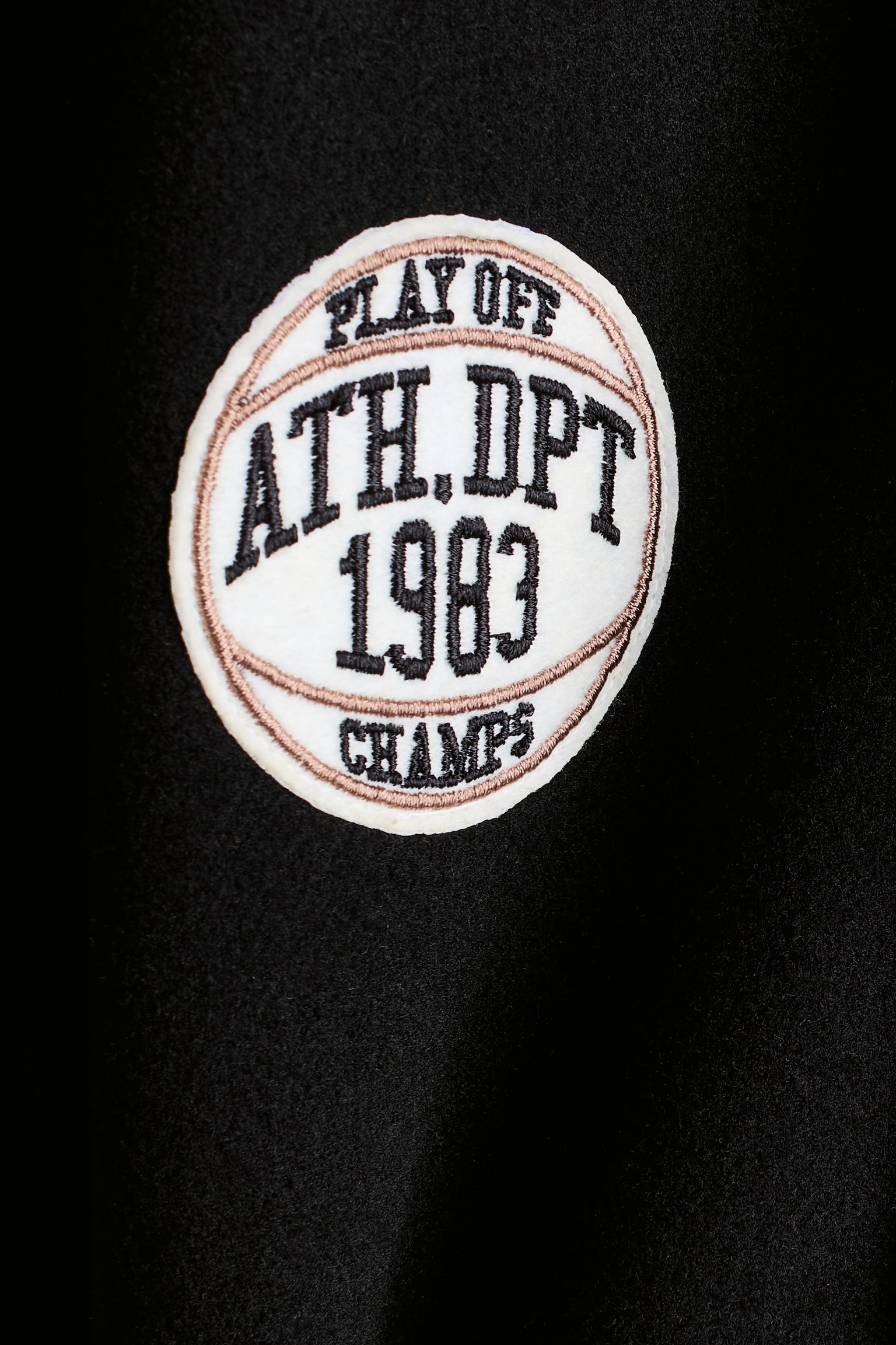 Детская куртка H&M Appliquéd Baseball, цвет: Чёрный — фото 2
