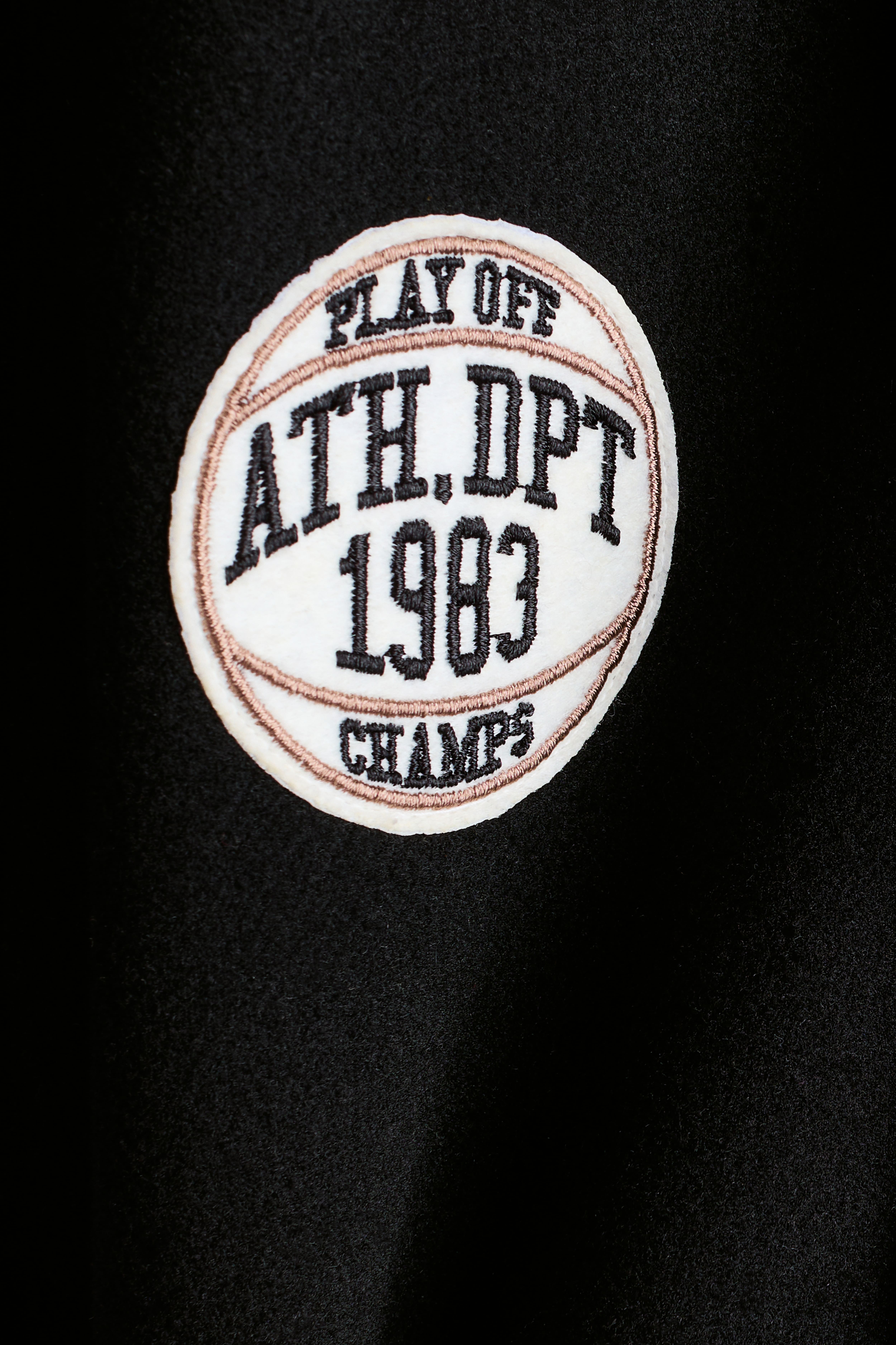 Appliquéd Baseball Jacket
