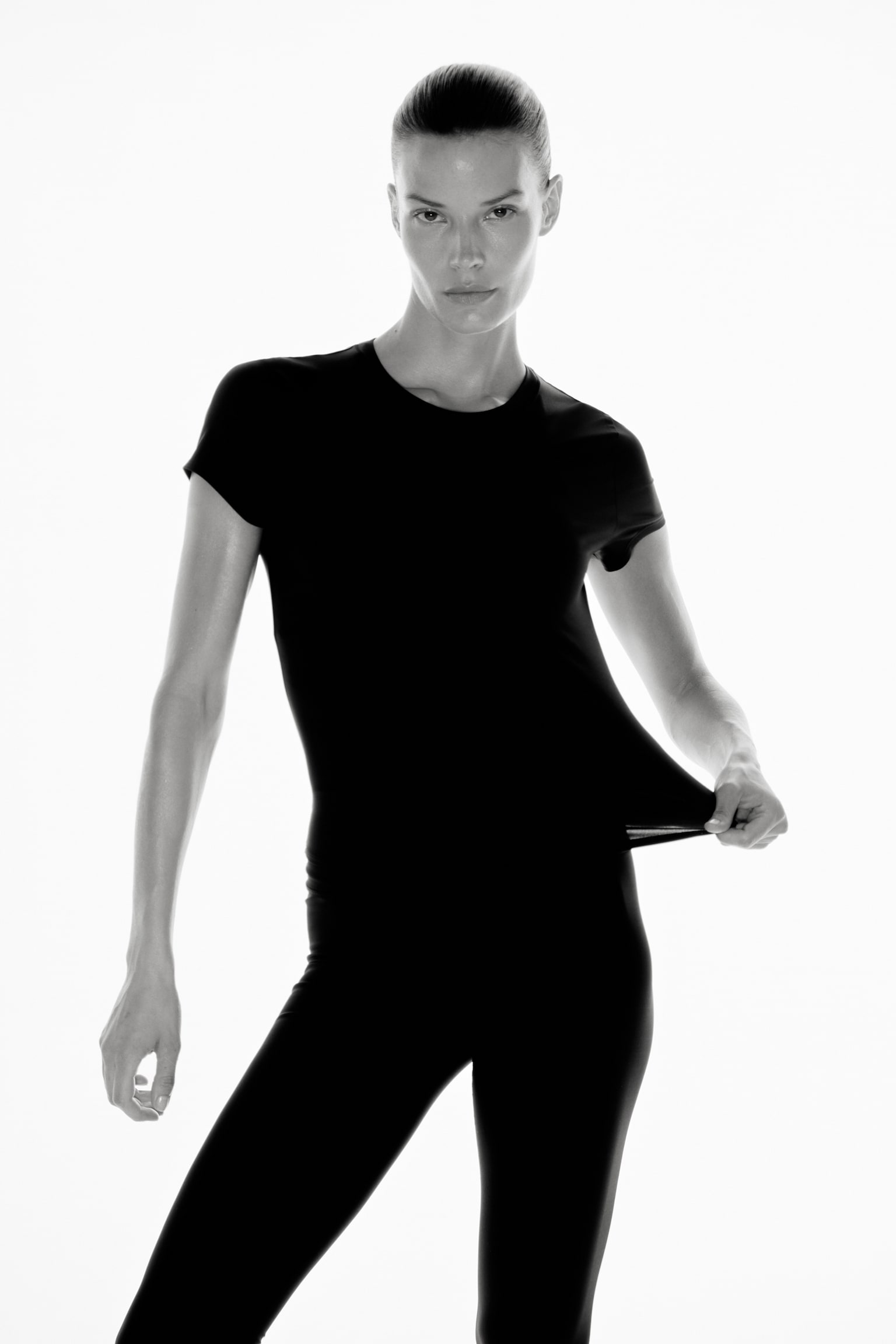 Женская рубашка H&M Move Sports with DryMove™, цвет: Чёрный — фото 4