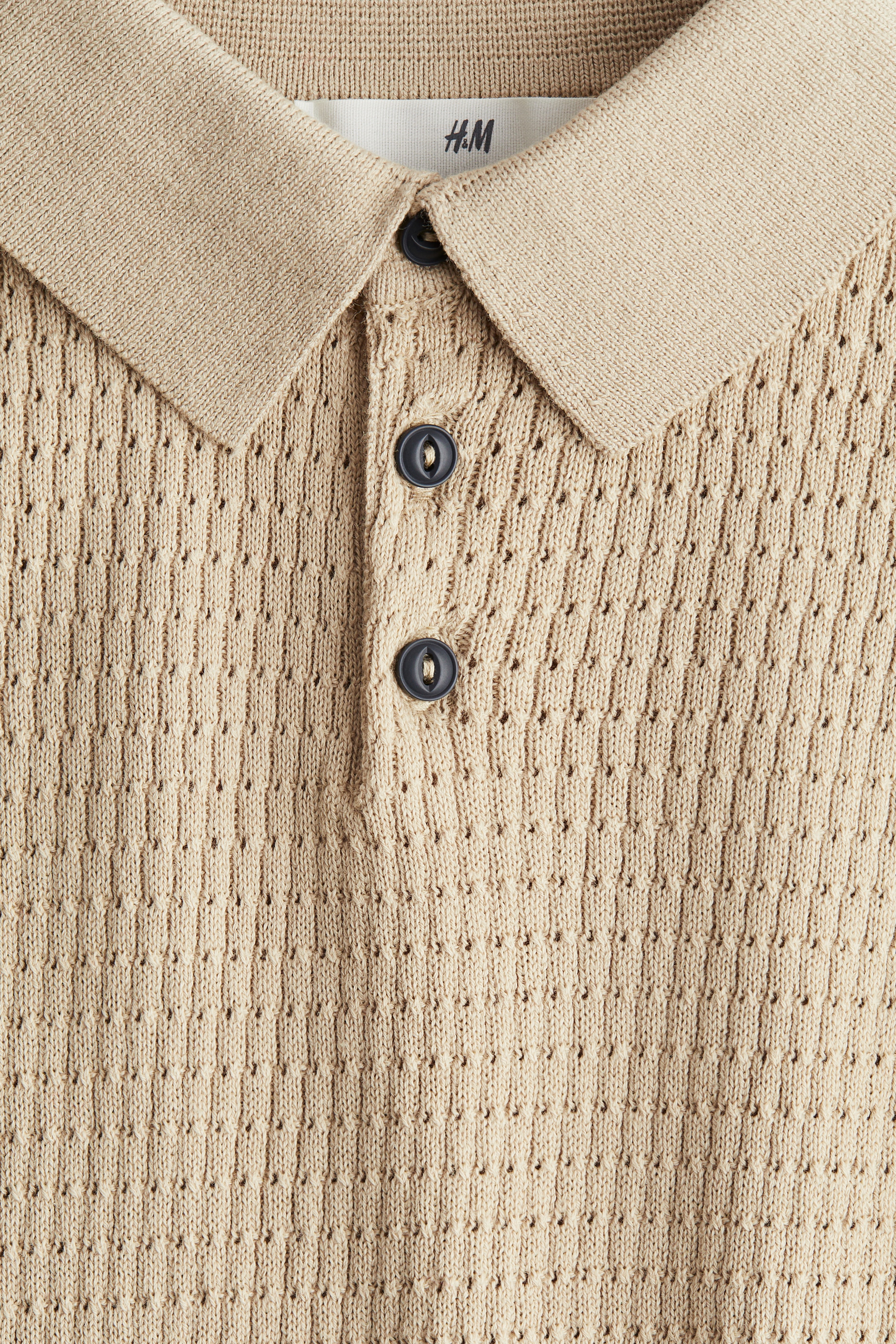 White/striped Cotton-Knit Polo Shirt for kids | H&M US