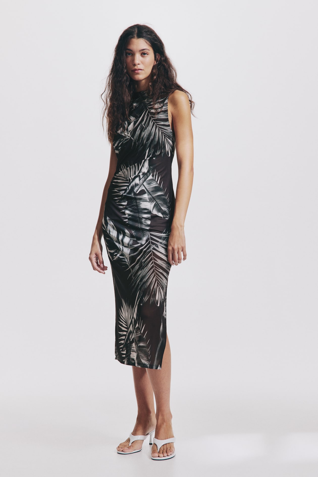Draped Midi Dress - image 5