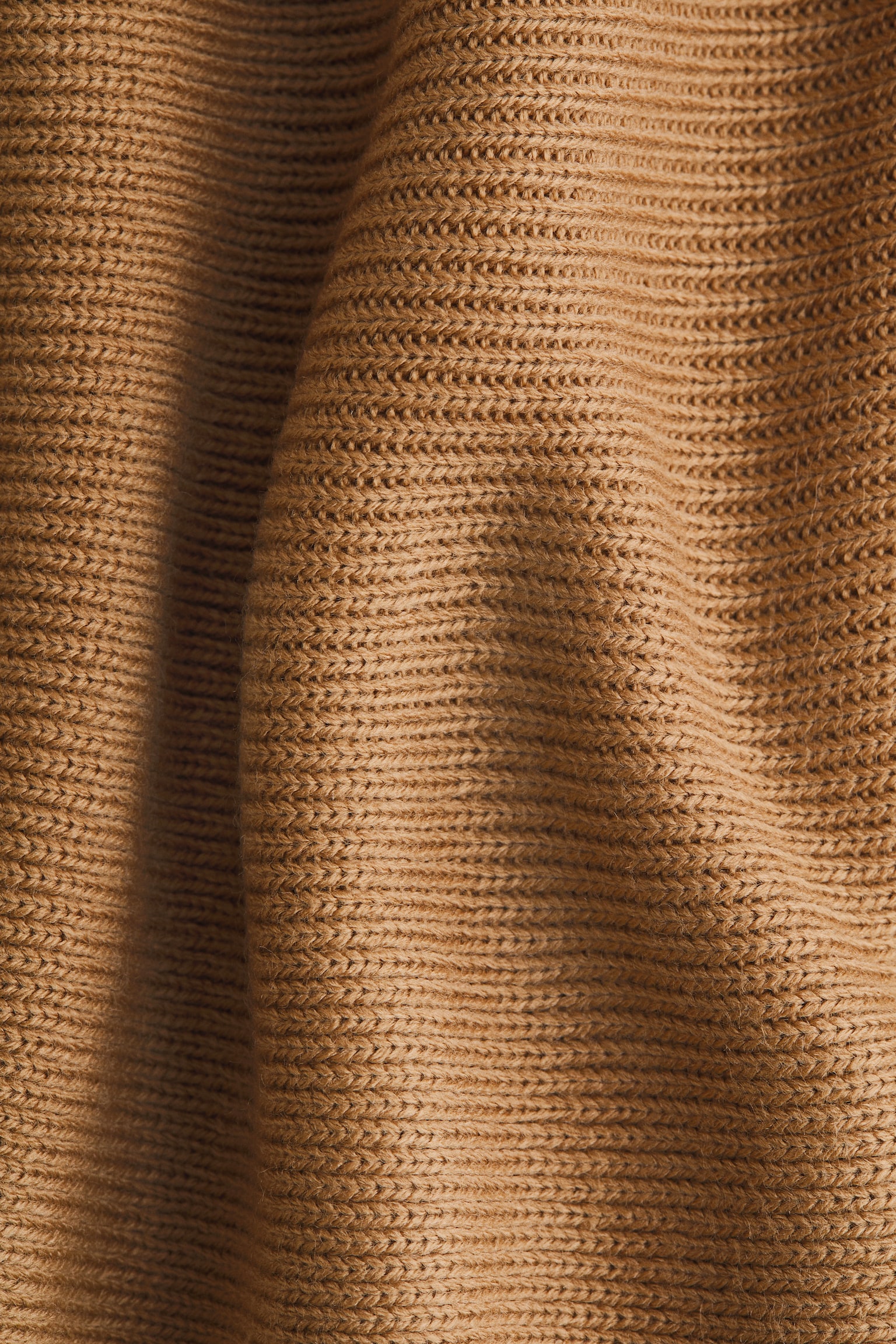 Cape à col roulé - Beige foncé/Black - 4