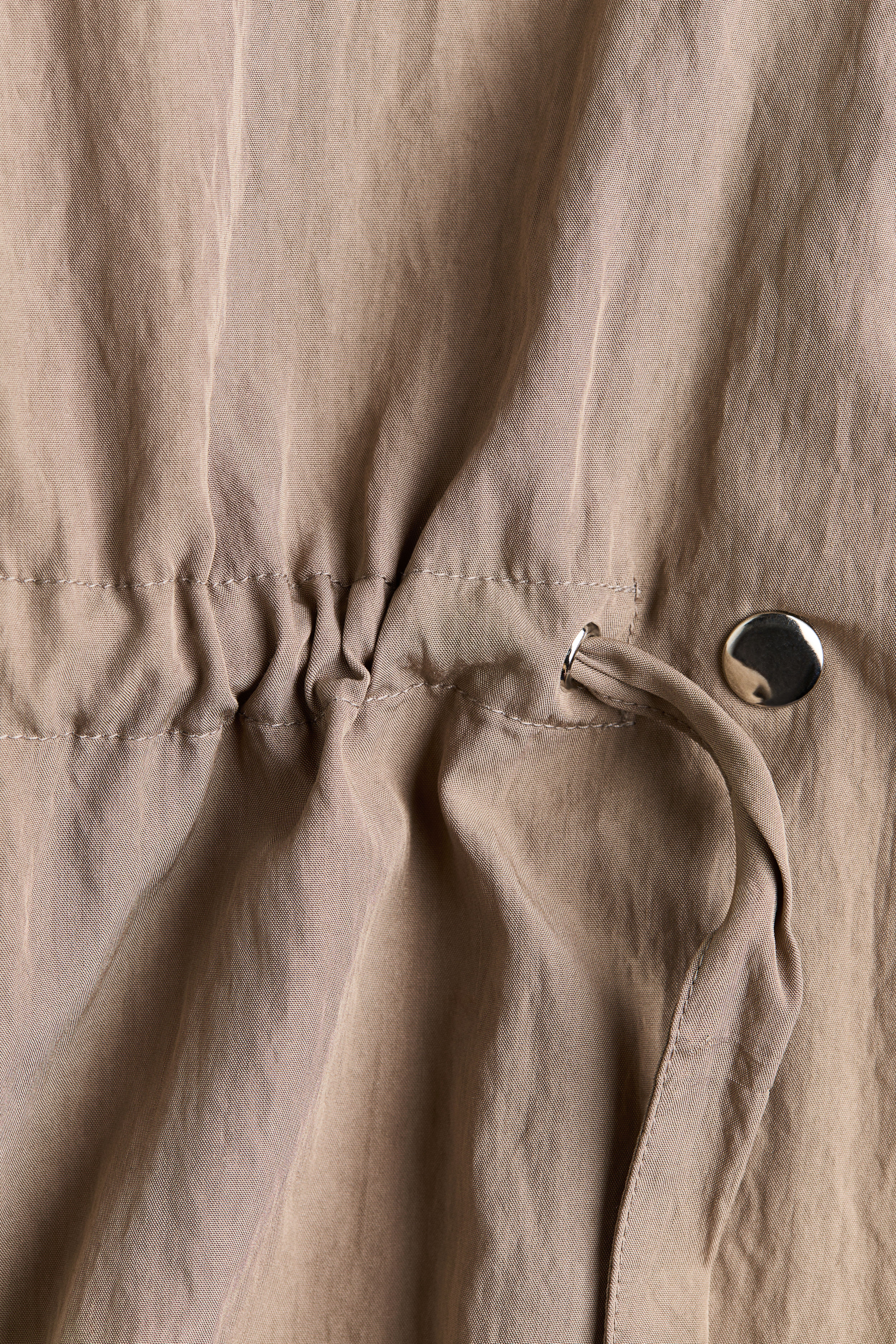 Drawstring-Detail Viscose-Blend Jacket