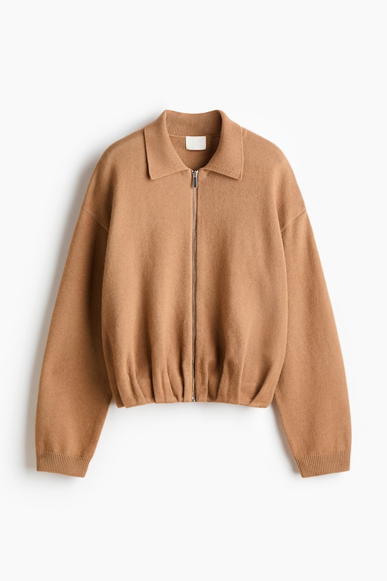 Женские кардиганы H&M Oversized Cardigan with Zipper