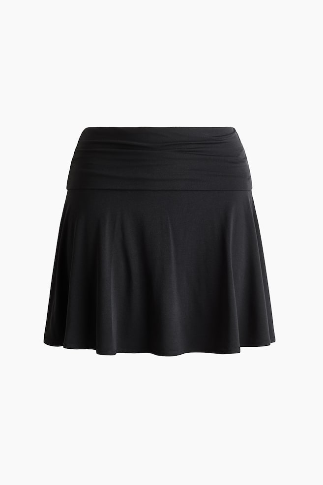 Falda de tenis de corte circular - Negro/Ciruela chocolate - 1