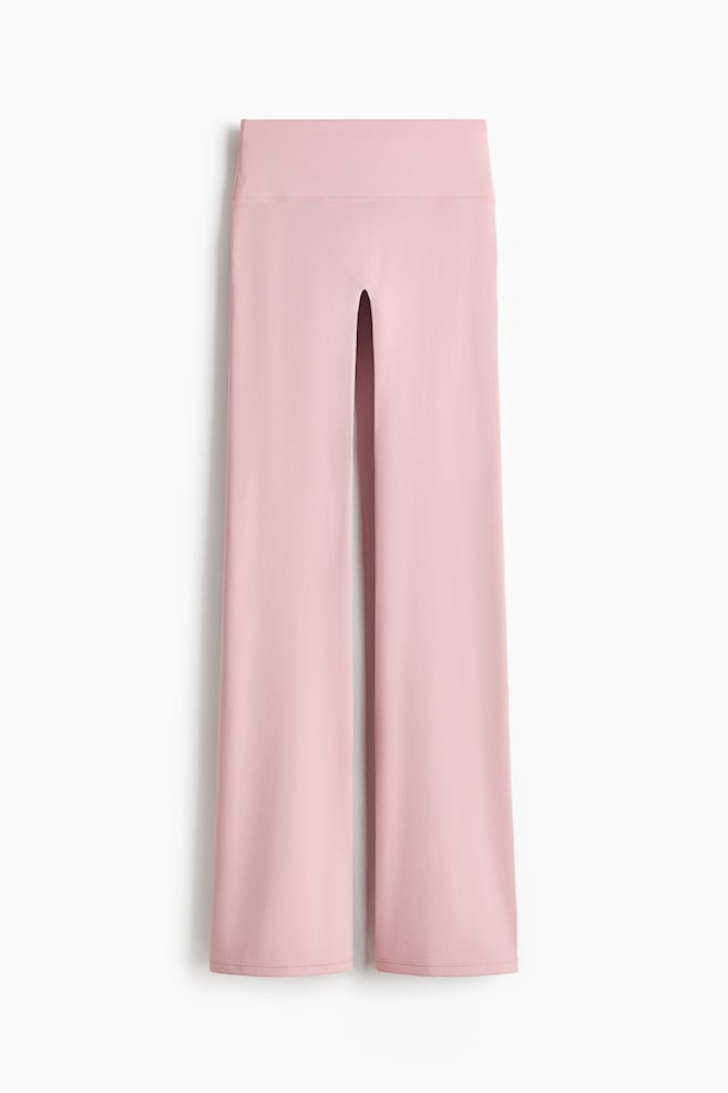 Flared Yoga Leggings with SoftMove™ - Pastel pink/Olive green/Black/Chocolate plum/Choco mocha/Plum purple/Lilac/Warm brown/Dusty violet - 1