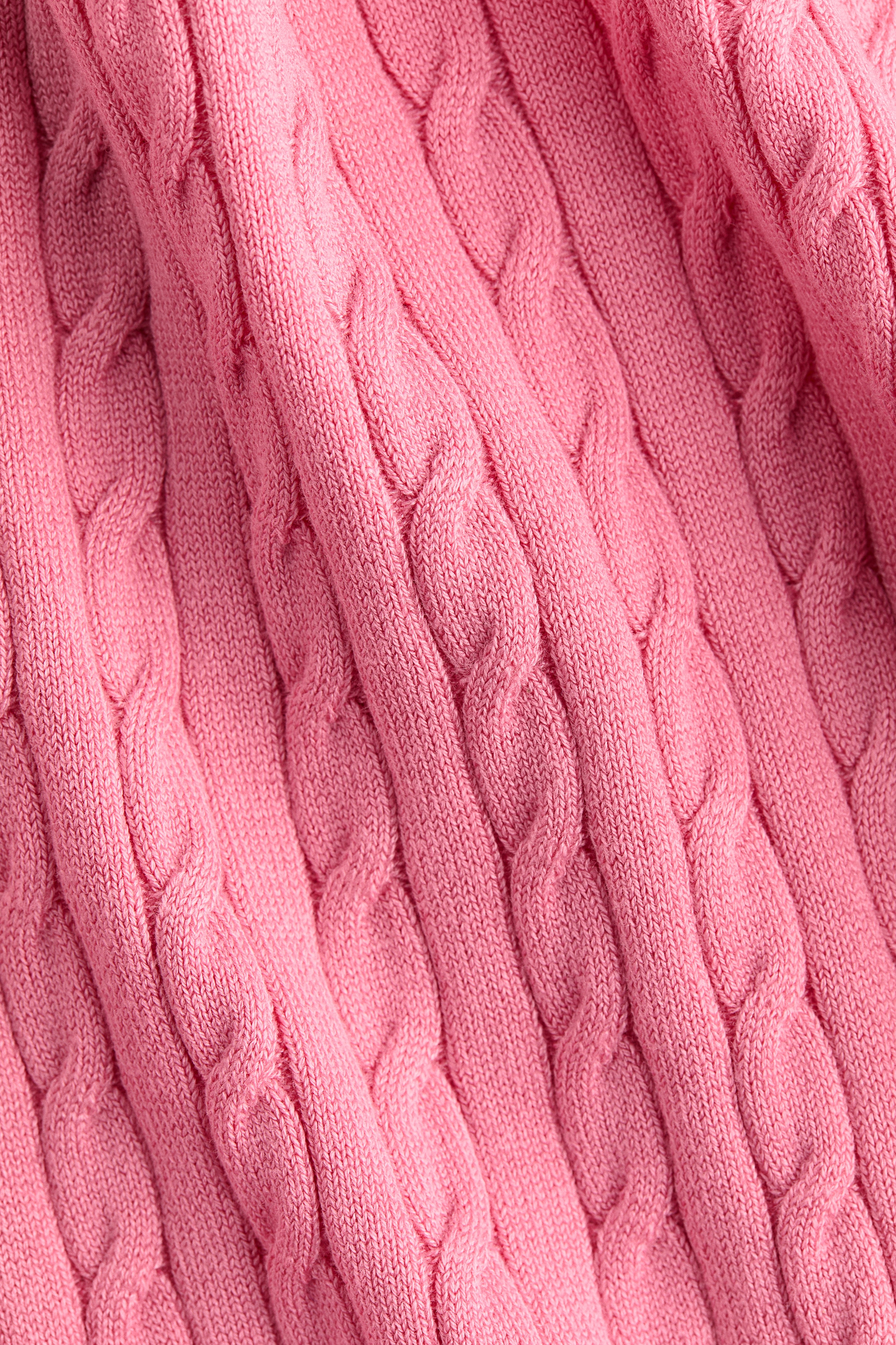 ケーブルニットセーター - ピンク - レディース | H&M JP