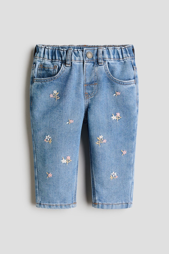 Детские джинсы H&M Embroidered-Detail Jeans