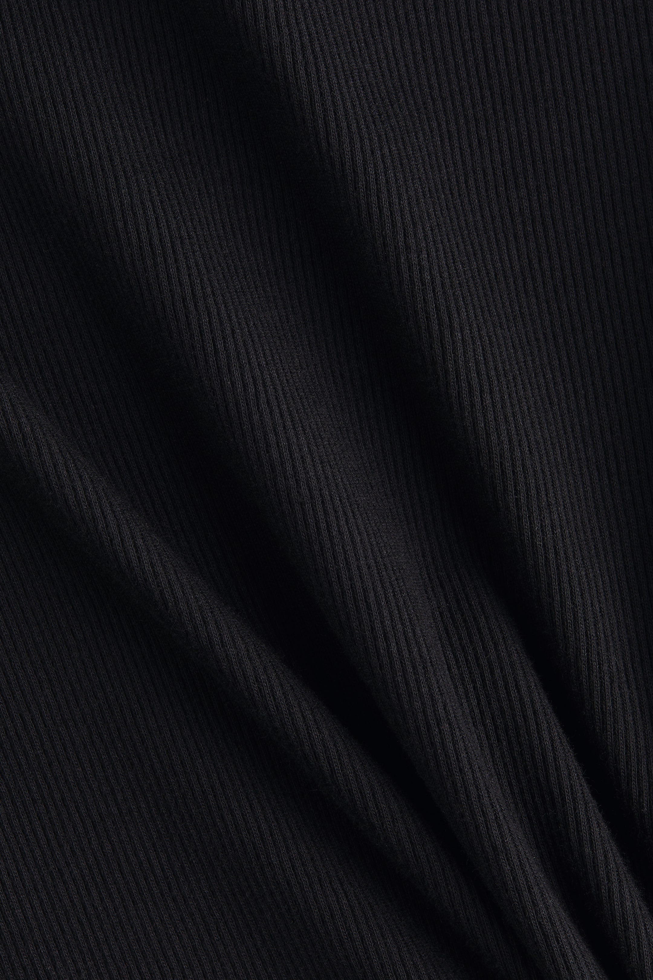 Ribbed Cotton T-Shirt