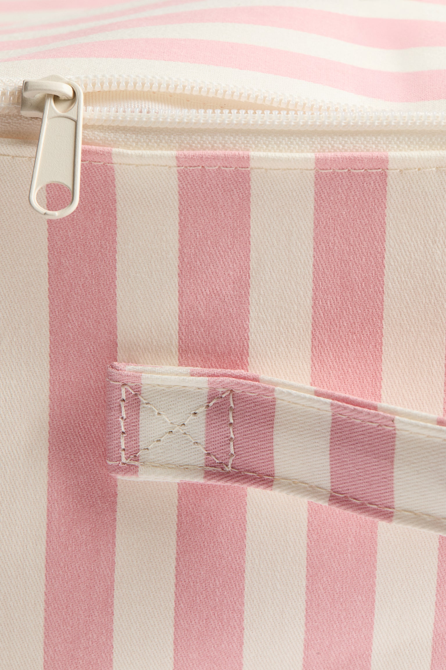 Cesta con tapa para guardar juguetes - Rosa claro/Rayas/Beige claro/Gris oscuro - 5