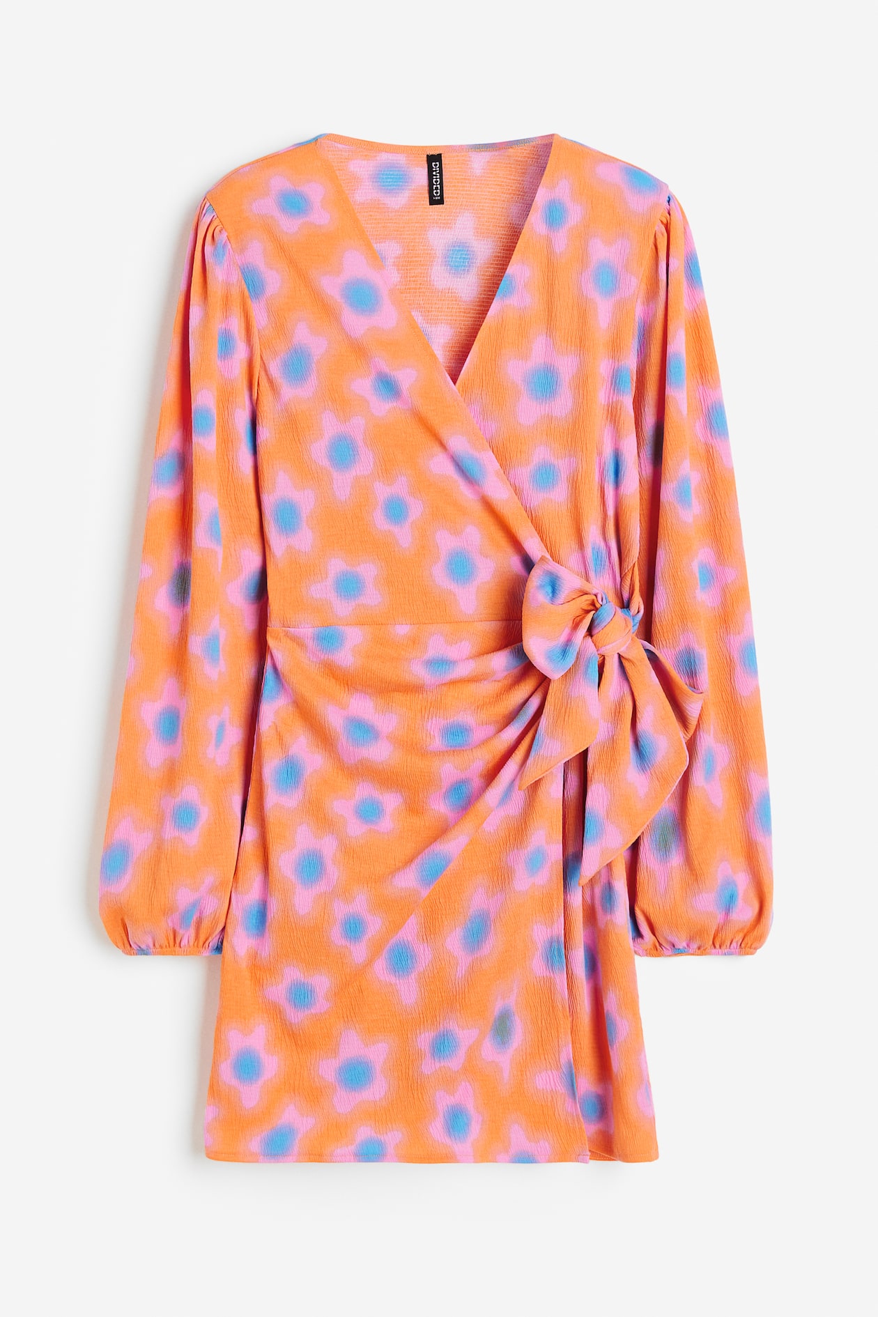 orange and pink wrap dress Yours London Women's Plus Size Orange Abstract Wrap Dress Size Regular 16