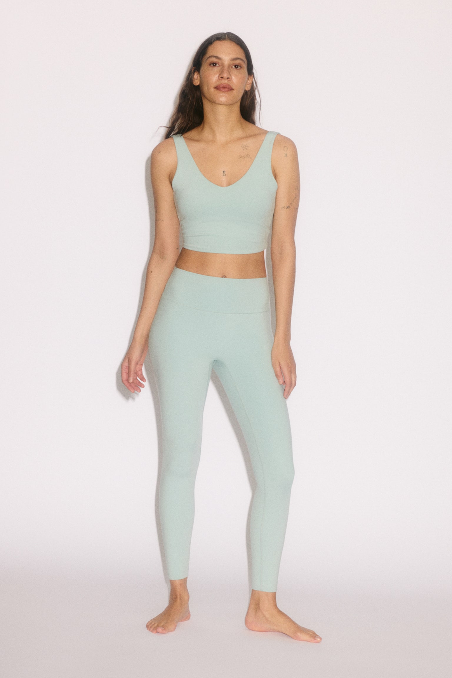 Sports leggings with SoftMove™ - Amazonite blue/Brown/Pastel pink/Black/Dark grey/Plum purple/Olive green/Light maroon/Light apricot/Navy blue/Chocolate plum/Truffle grey/Dark grey/Pannacotta yellow/Soft pink/Light taupe/Light pink/Antique rose/Dark brown - 5