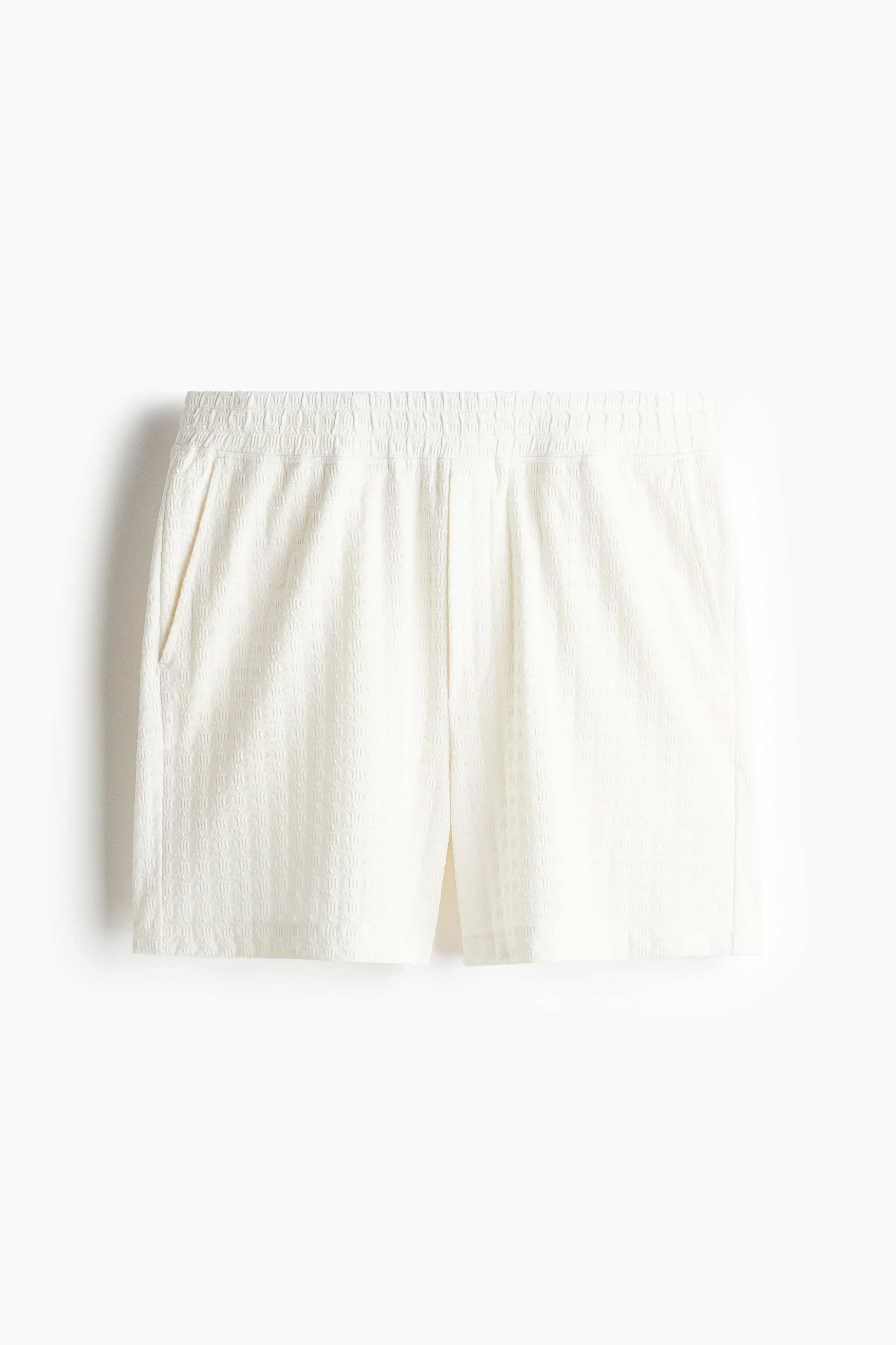Regular Fit Shorts - White/Black