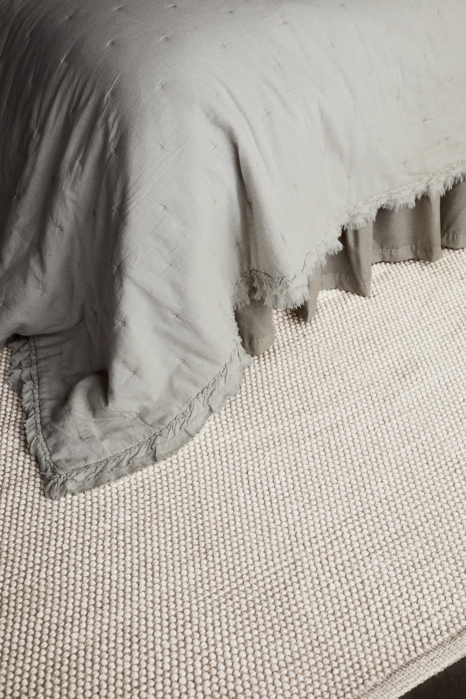 Textured cotton rug - White/Natural white/Beige - 2