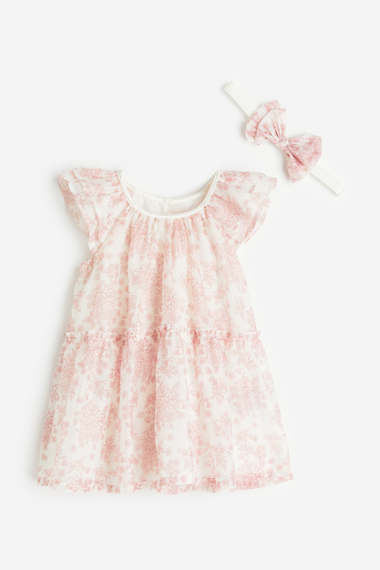 2-piece Dress Set - Pink/floral - Kids | H&M US