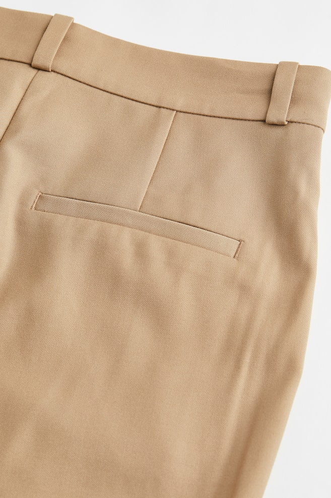 Flared tailored trousers - Beige/Black - 2