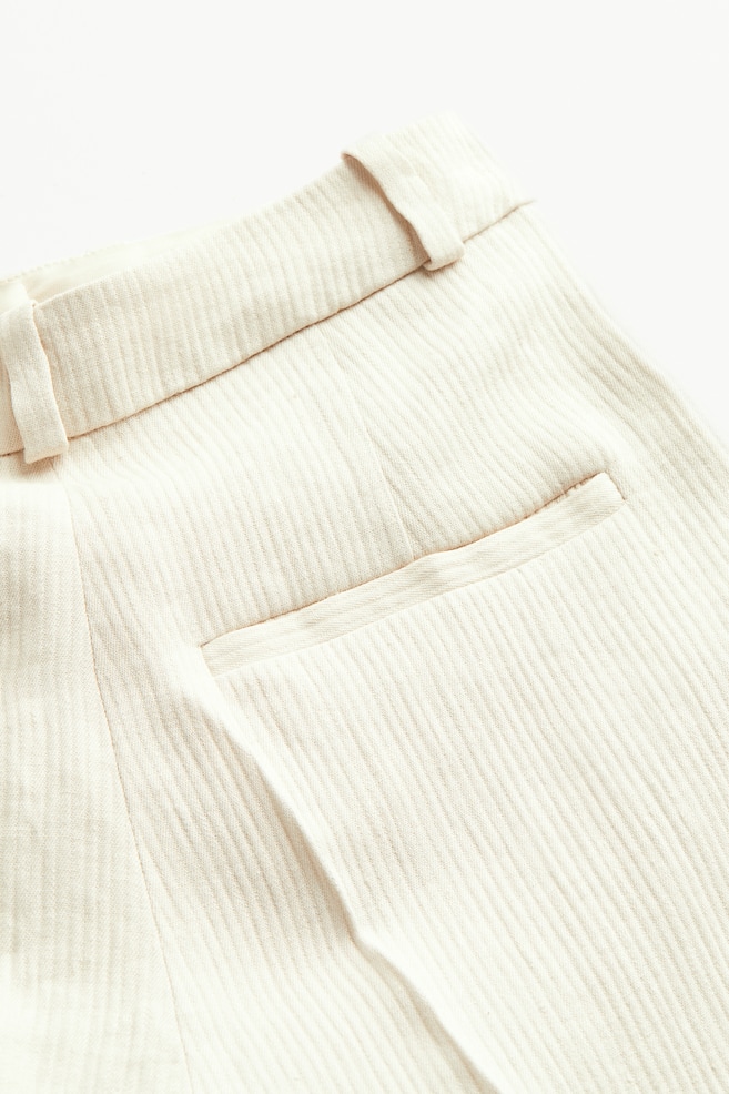 Linen tailored trousers - Light beige - 5