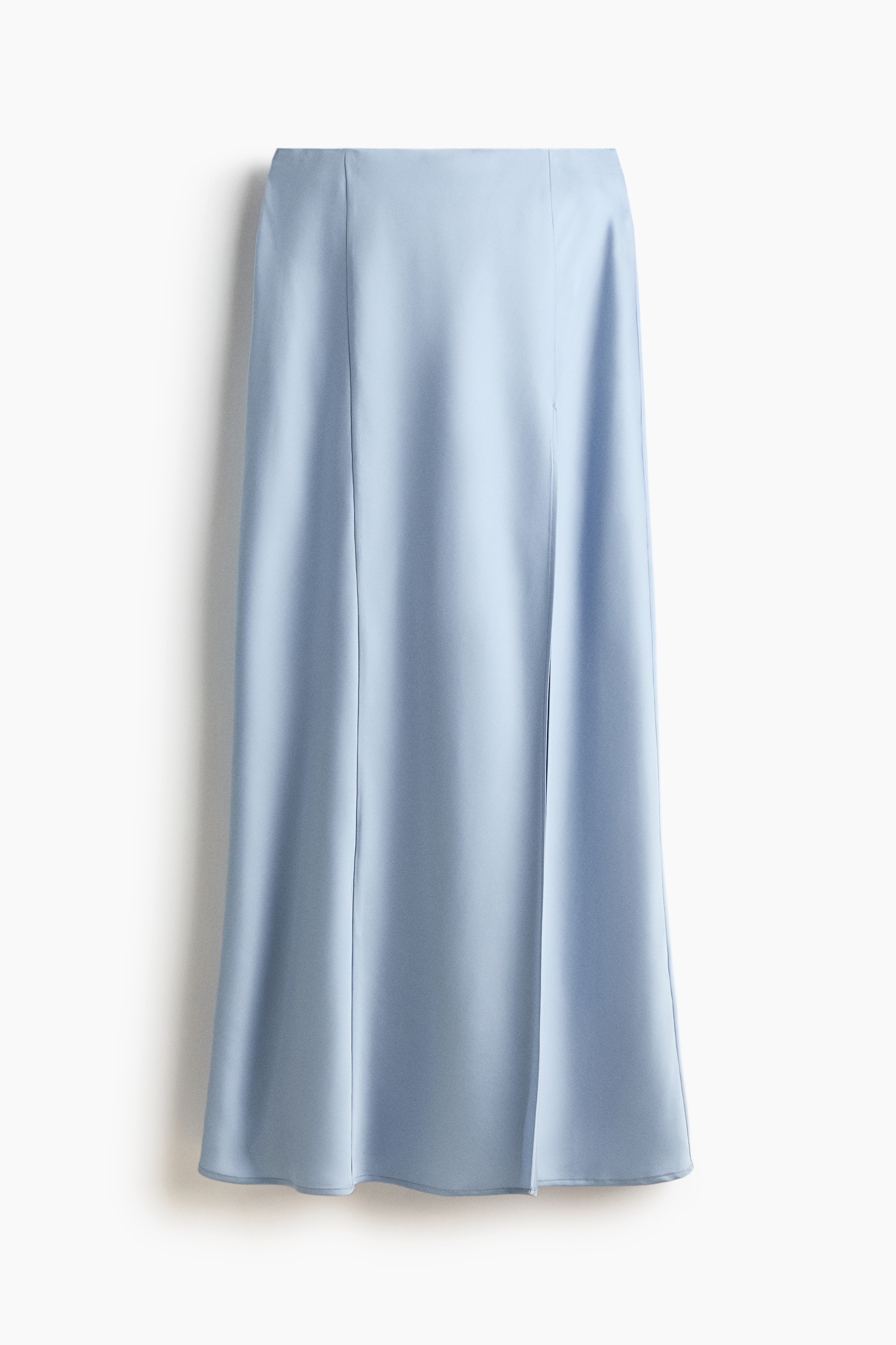 Satin maxi skirt - Light blue