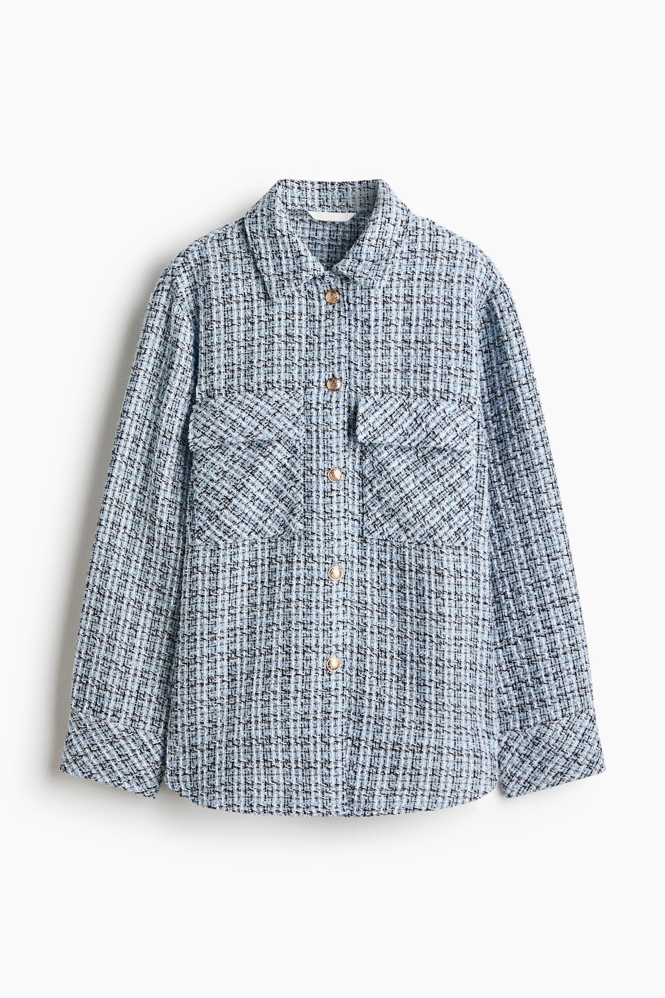 Sobrecamisa en bouclé - Azul claro